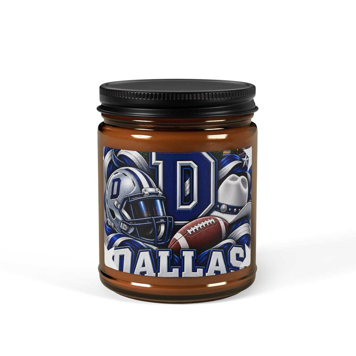 Dallas Football Soy Candle (Amber Jar)