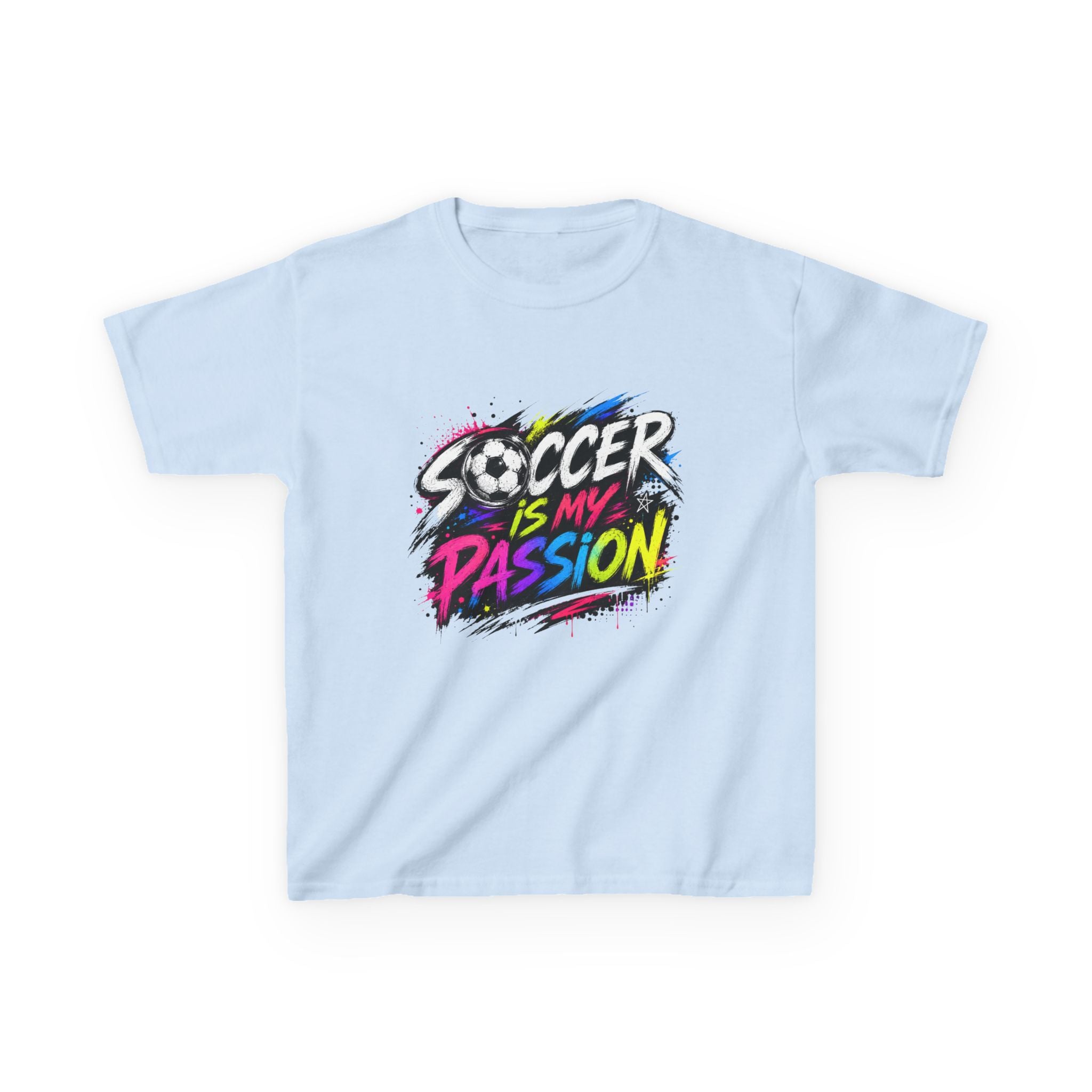 Soccer Is My Passion Kids Heavy Cotton T-Shirt