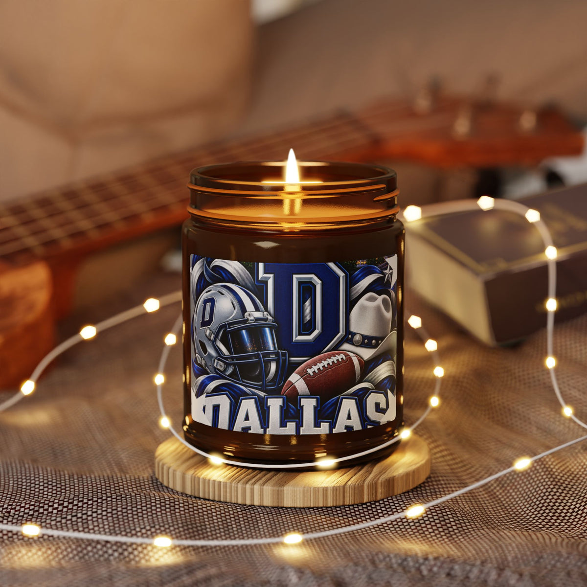 Dallas Football Soy Candle (Amber Jar)