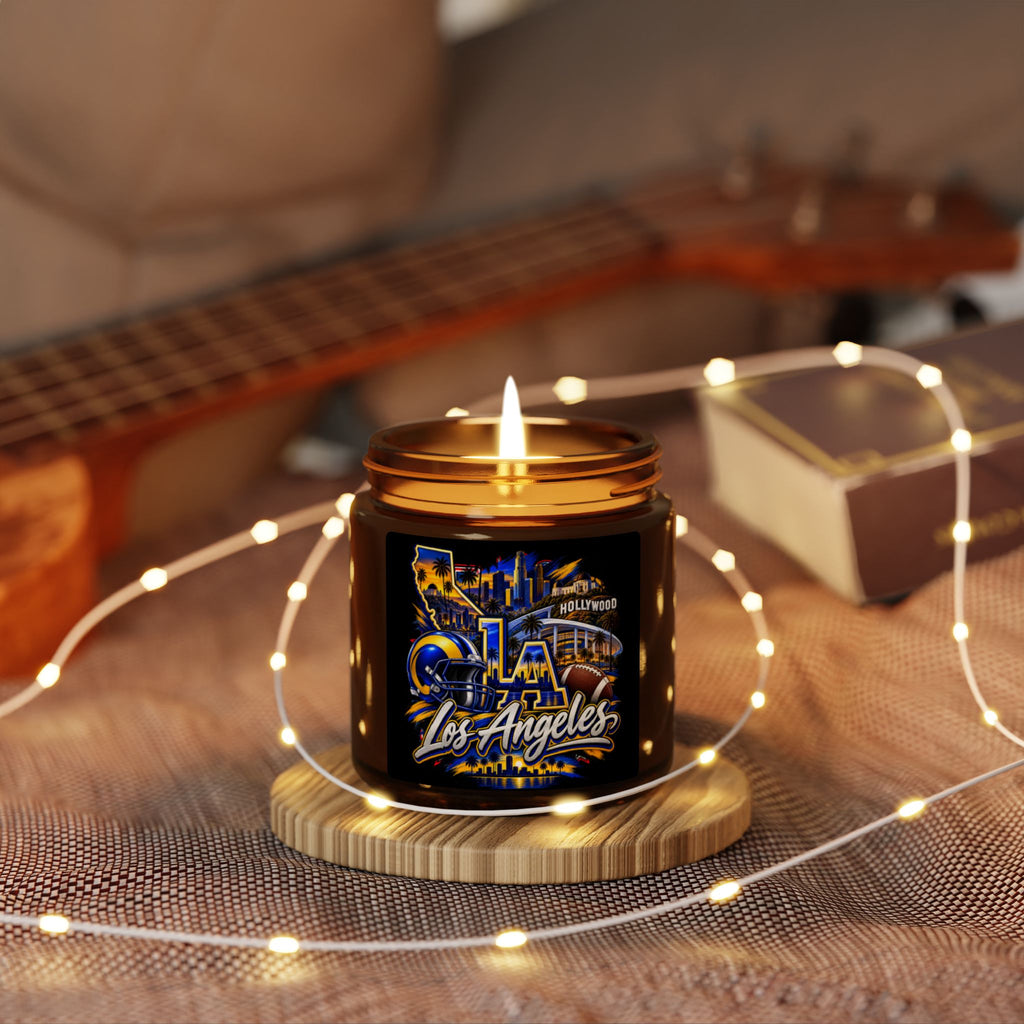 Los Angeles Football Soy Candle (4oz, Amber Jar)