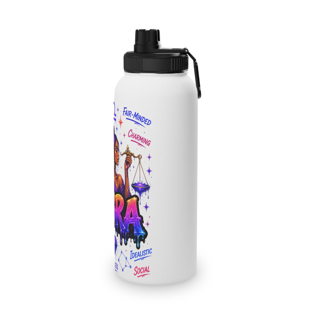 Libra Stainless Steel Water Bottle, Sports Lid