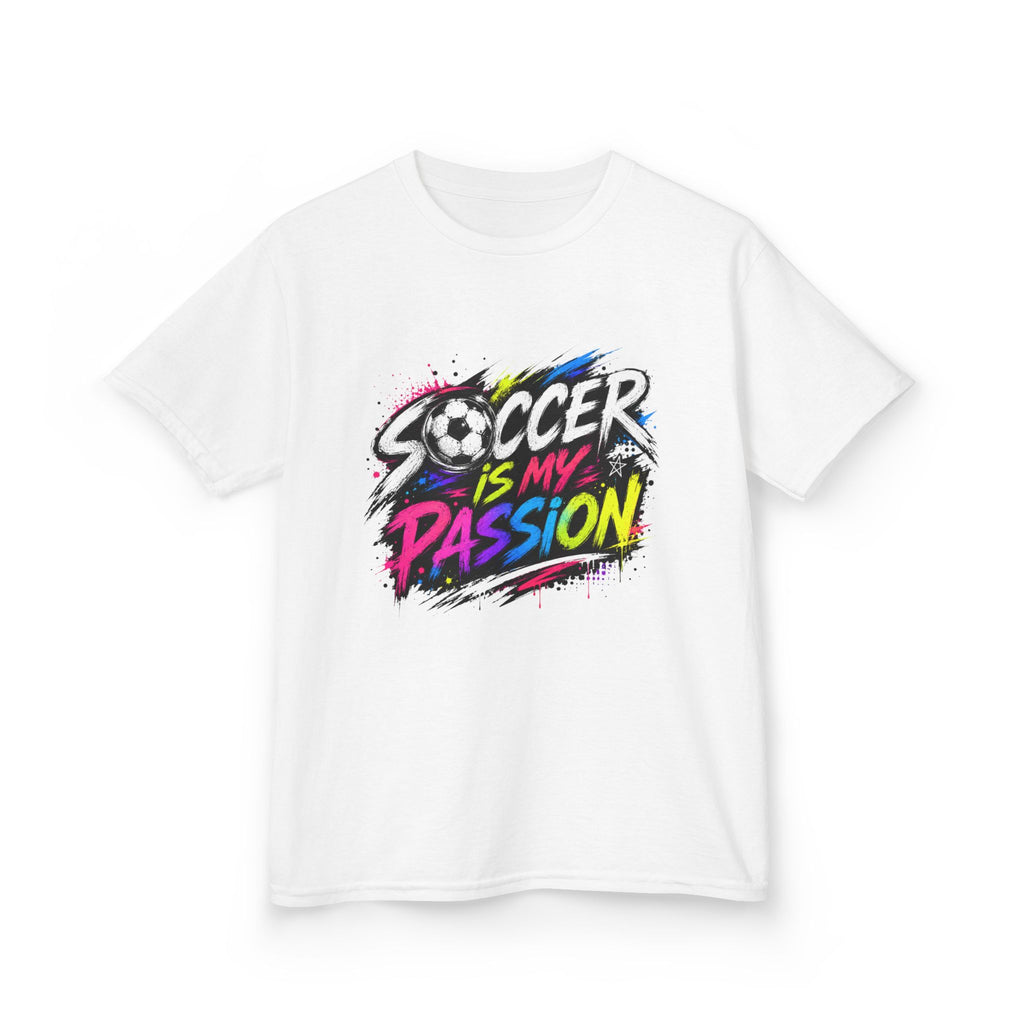 Soccer Is My Passion Kids Heavy Cotton T-Shirt