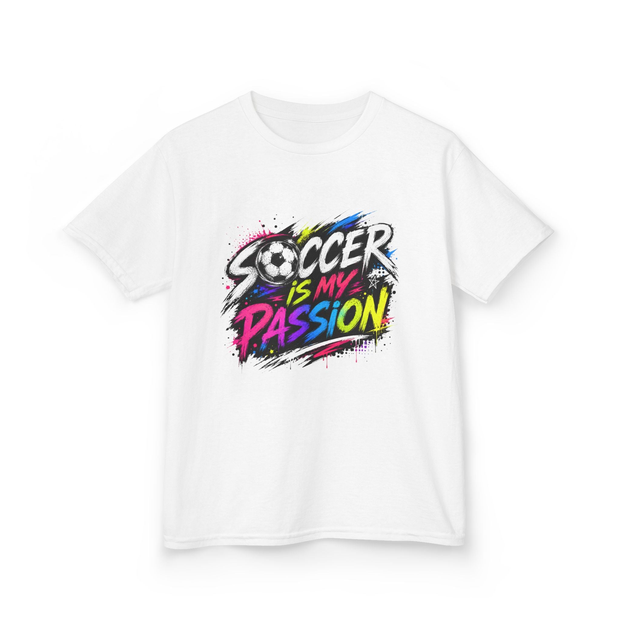 Soccer Is My Passion Kids Heavy Cotton T-Shirt