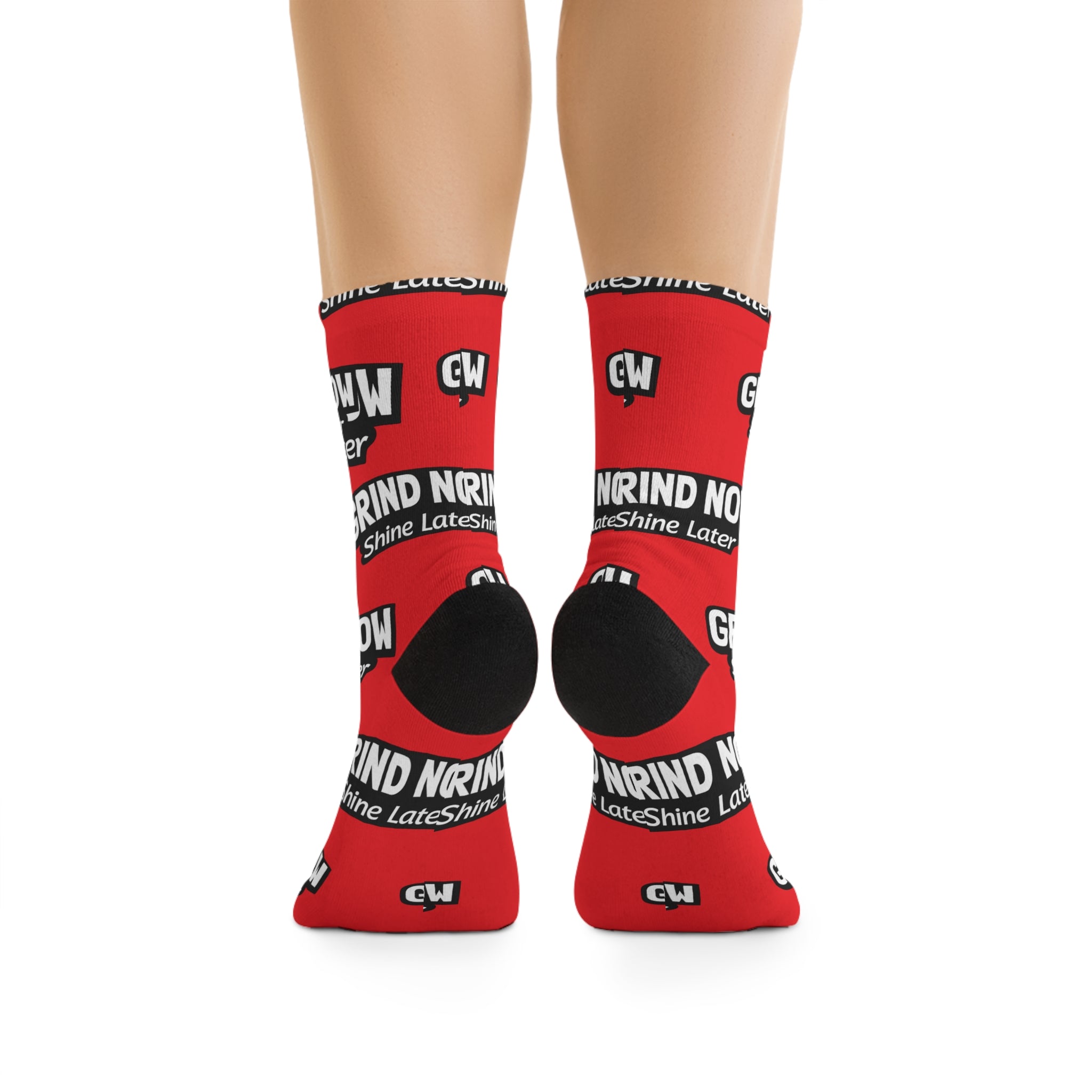 Grind Now Shine Later Poly Socks