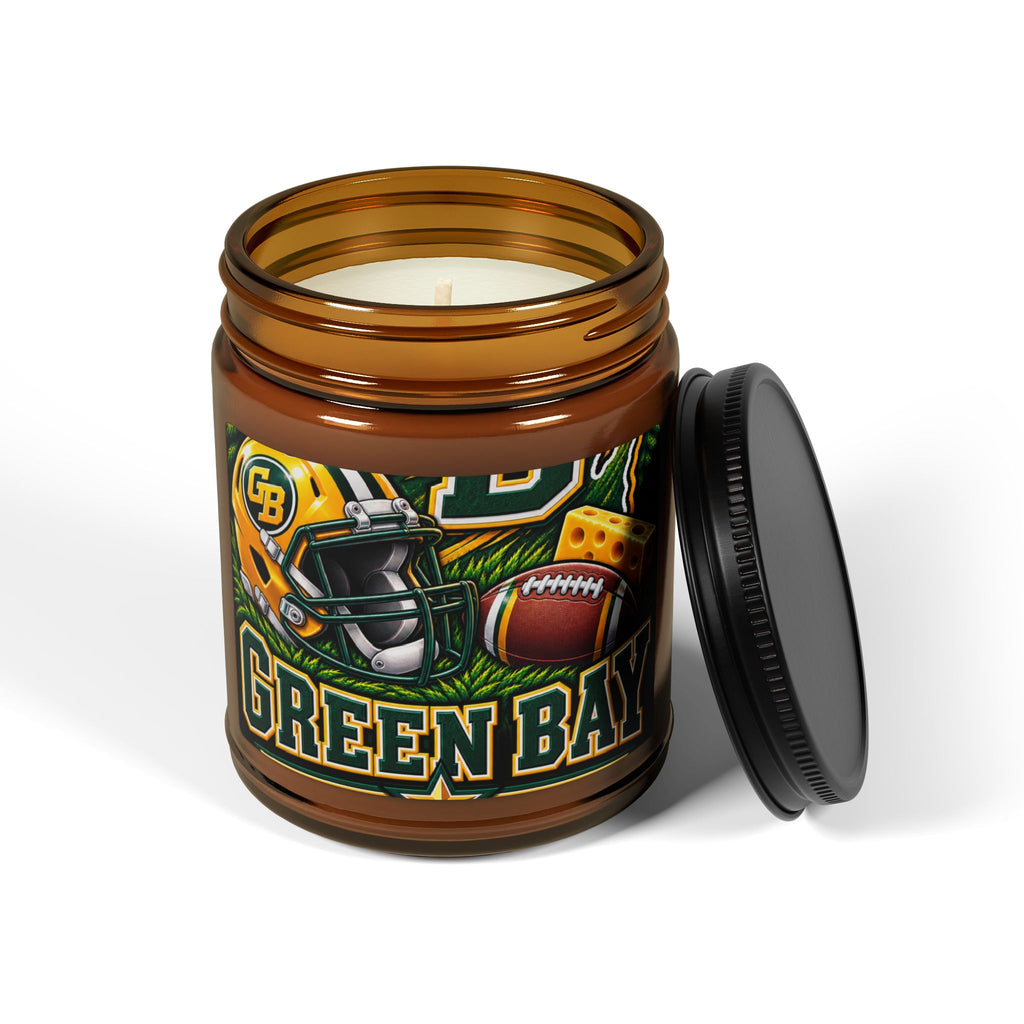 Green Bay Football Soy Candle (Amber Jar)