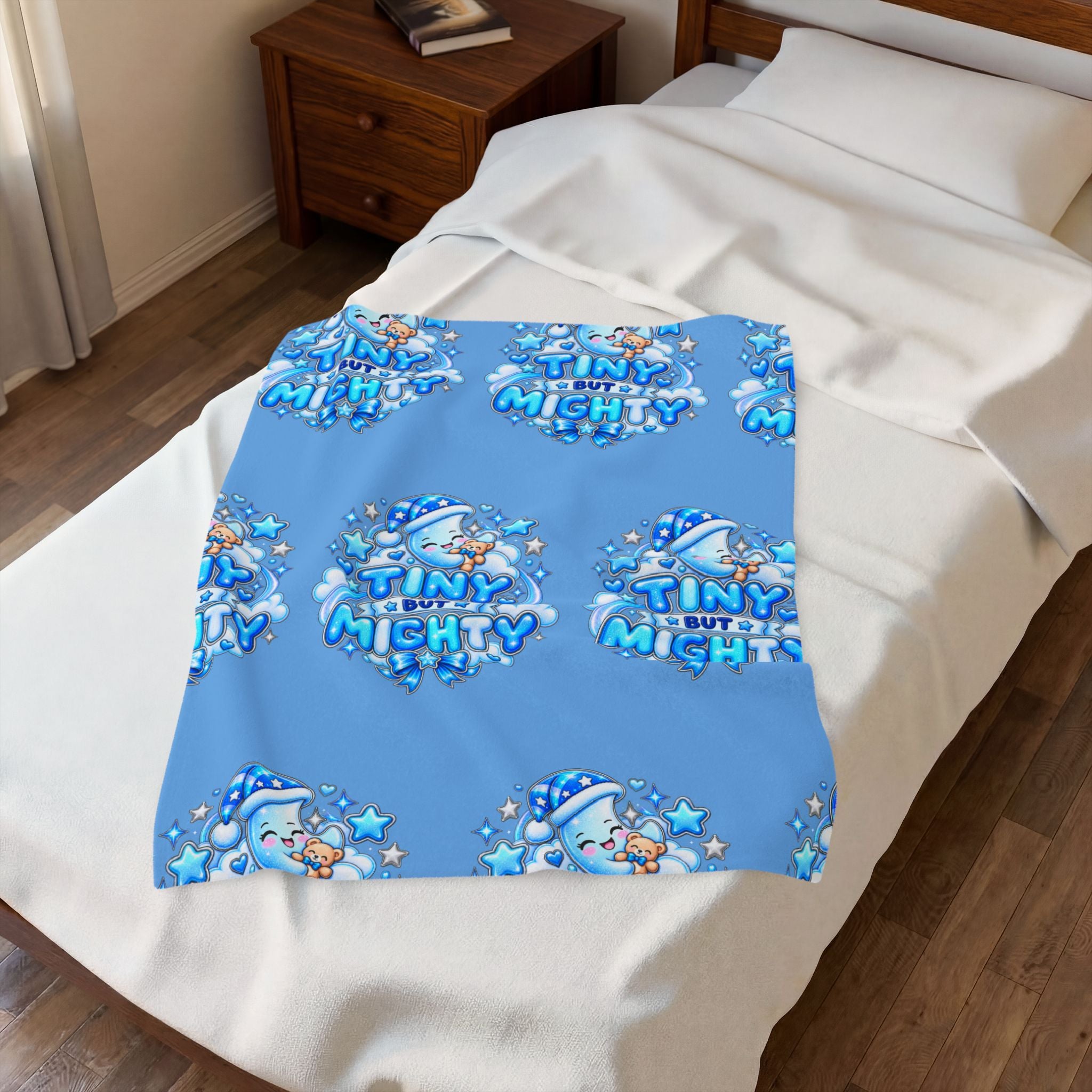 Tiny But Mighty Plush Velveteen Blanket
