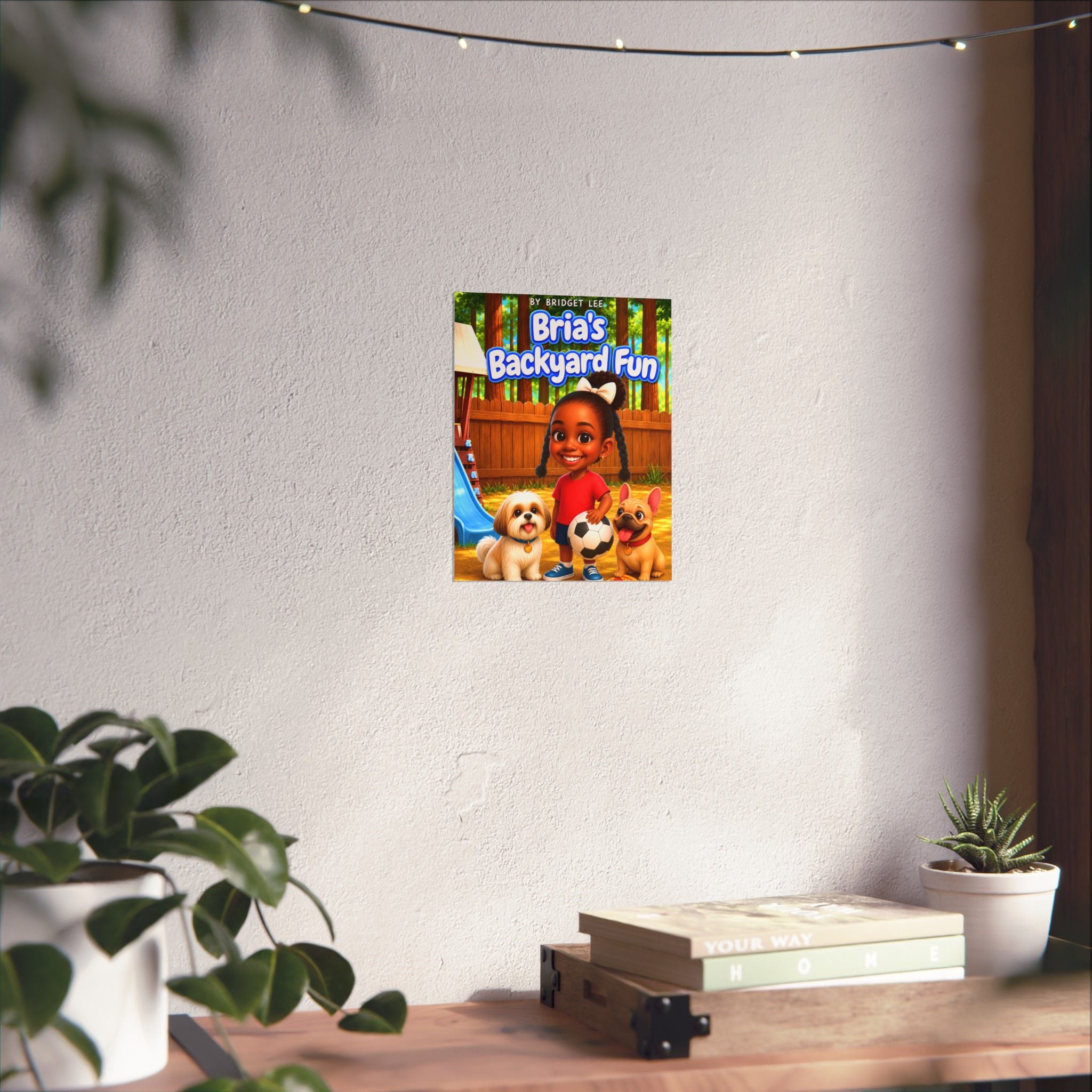 Bria's Backyard Fun 8" × 10" Matte Poste
