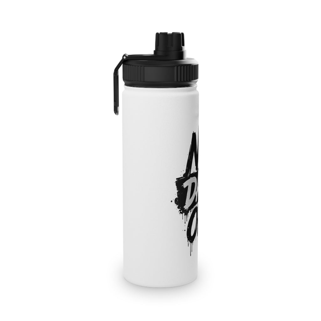 No Days Off Stainless Steel Water Bottle, Sports Lid
