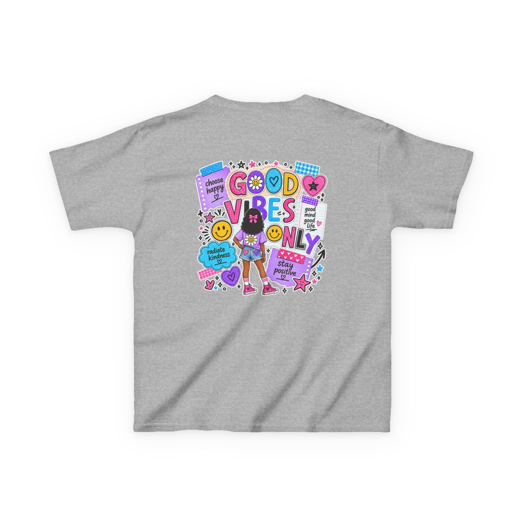 Good Vibes Only Heavy Cotton Kids T-Shirt