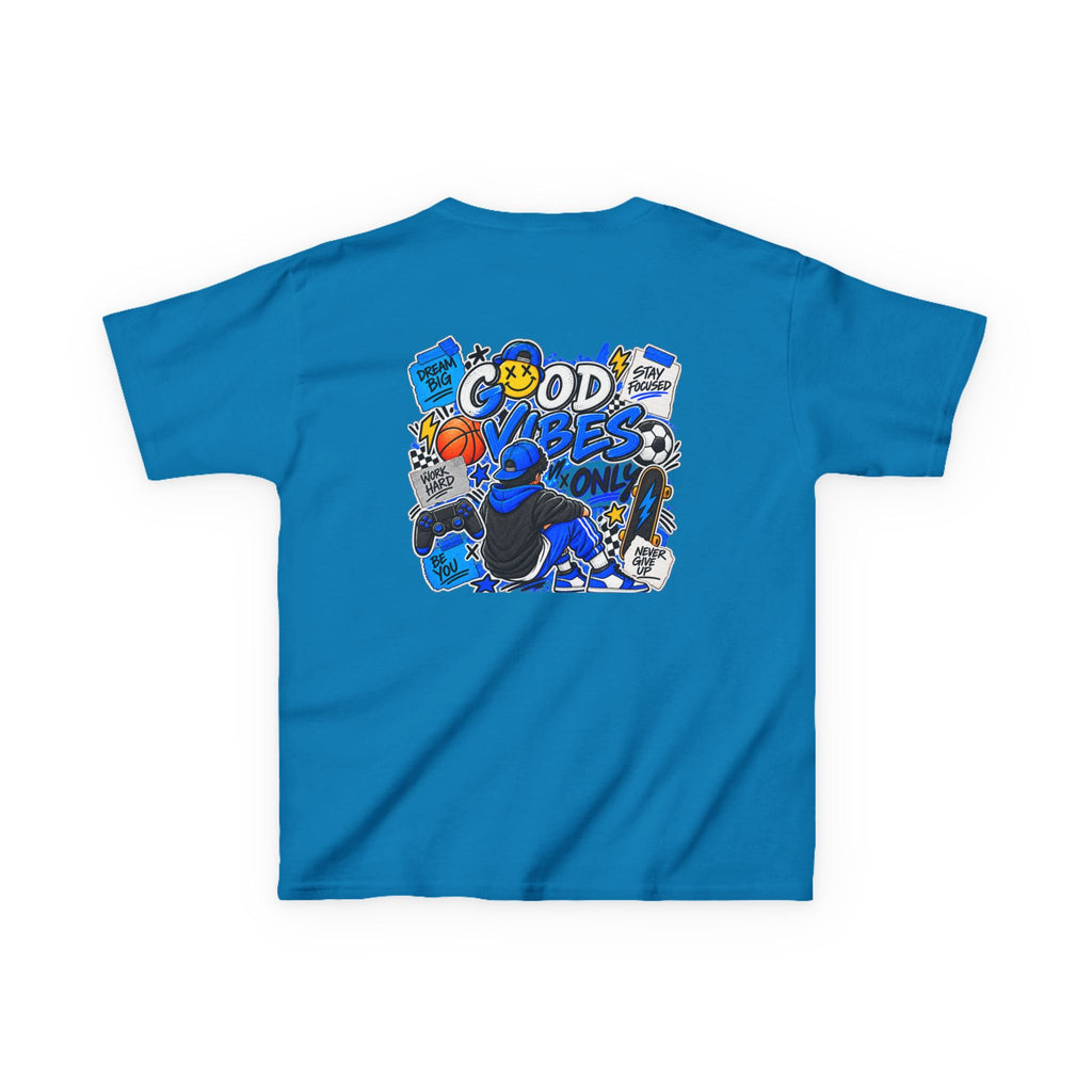 Boys Good Vibes Heavy Cotton Kids T-Shirt