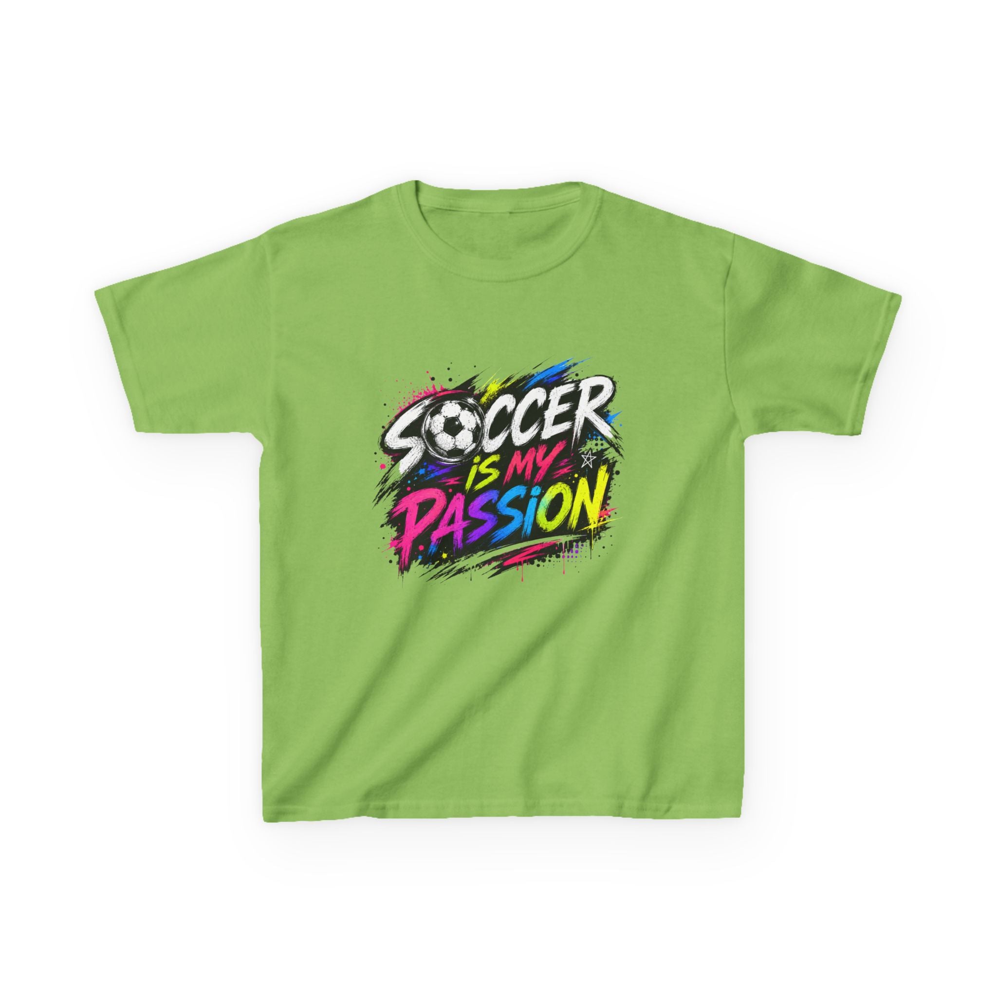 Soccer Is My Passion Kids Heavy Cotton T-Shirt