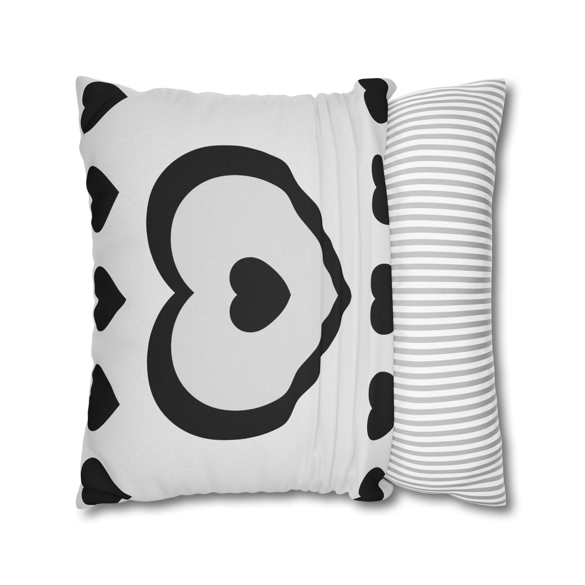 Decorative Pillow — "What You See Others May Not See" Black & White Inspirational Throw Pillow