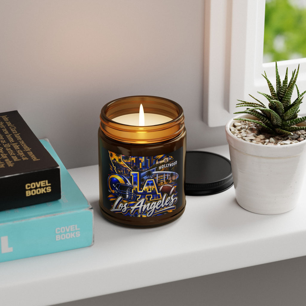 Los Angeles Football Soy Candle (Amber Jar)