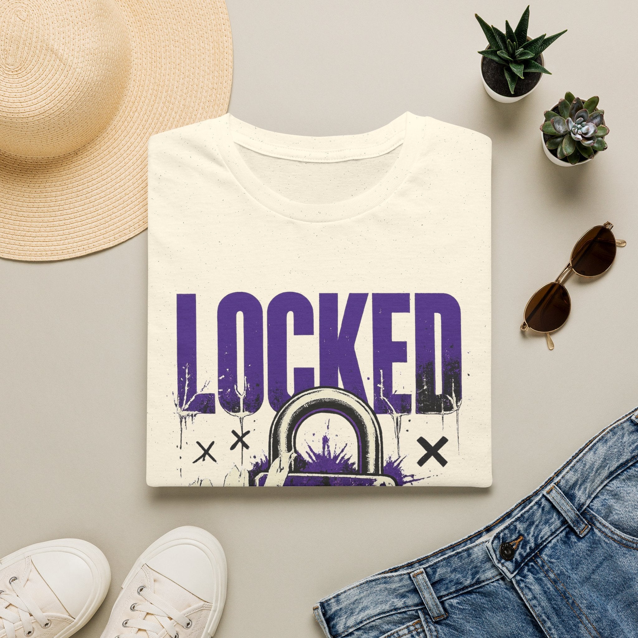 Locked In Women's Relaxed Graphic T-Shirt