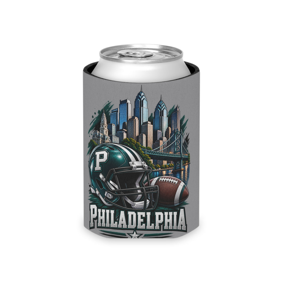 Philadelphia Football Can Cooler Sleeve