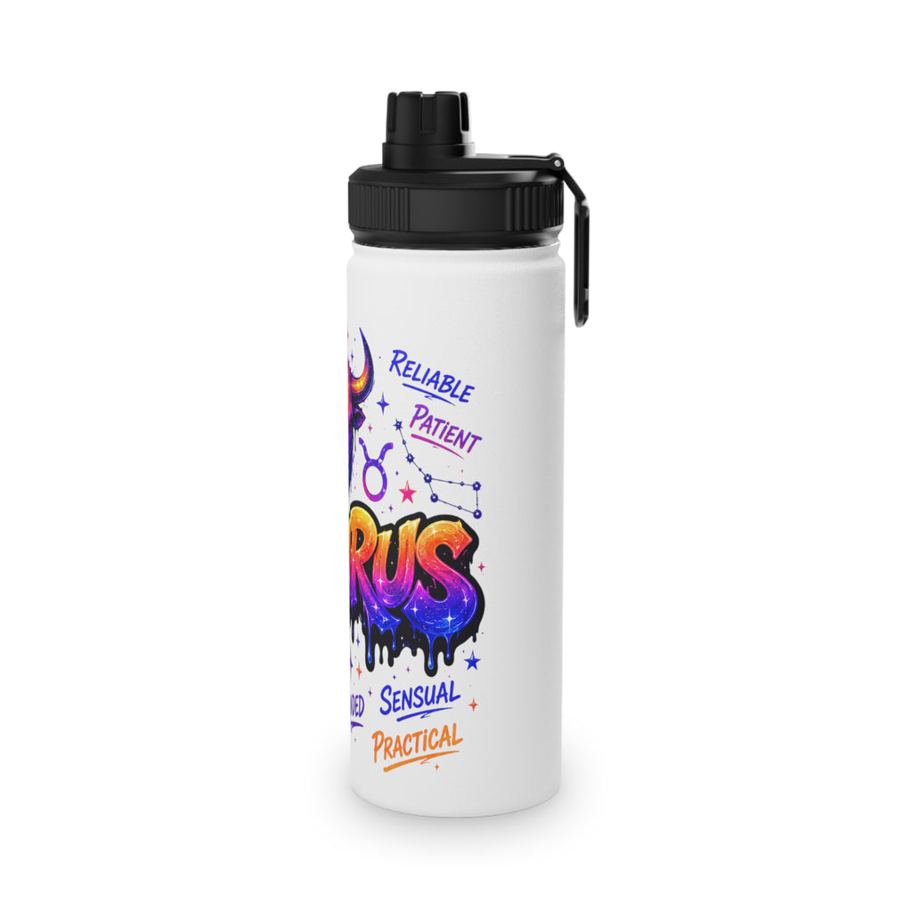 Taurus Stainless Steel Water Bottle, Sports Lid