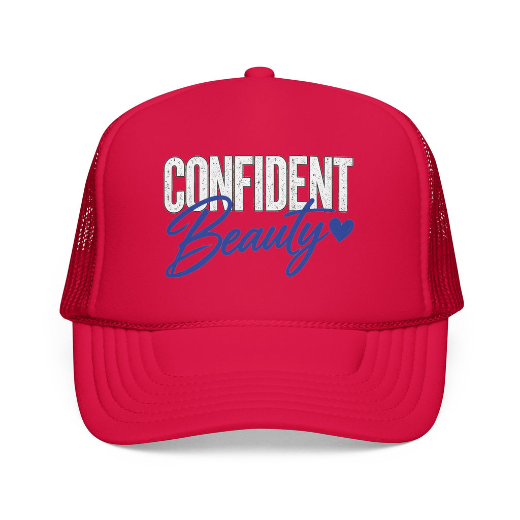 Confident Beauty Foam Trucker Mesh Cap