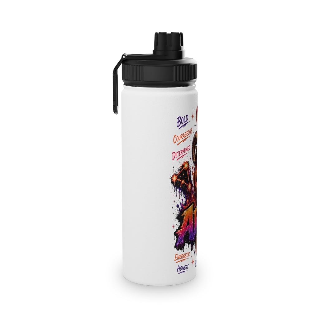 Aries Stainless Steel Water Bottle, Sports Lid