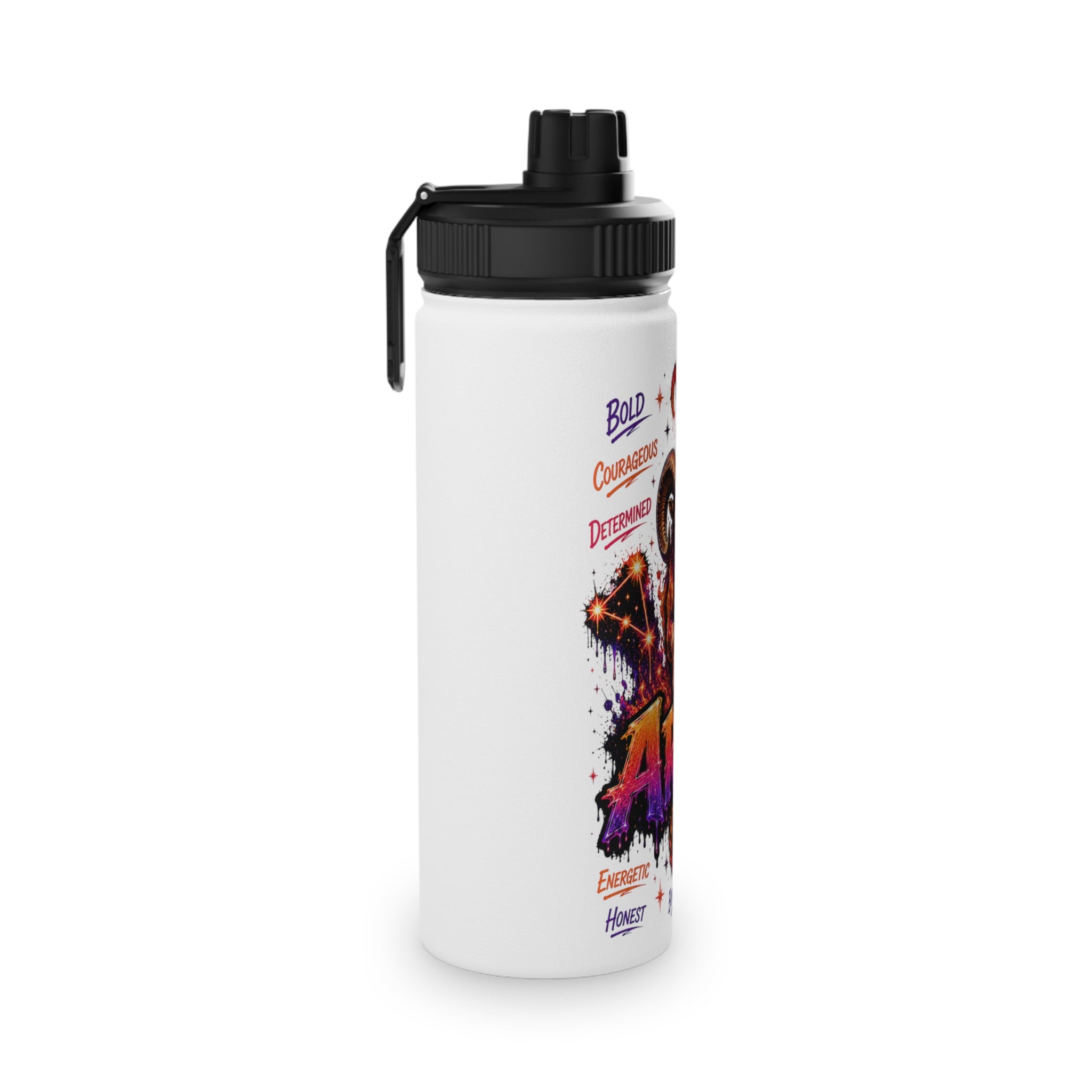 Aries Stainless Steel Water Bottle, Sports Lid