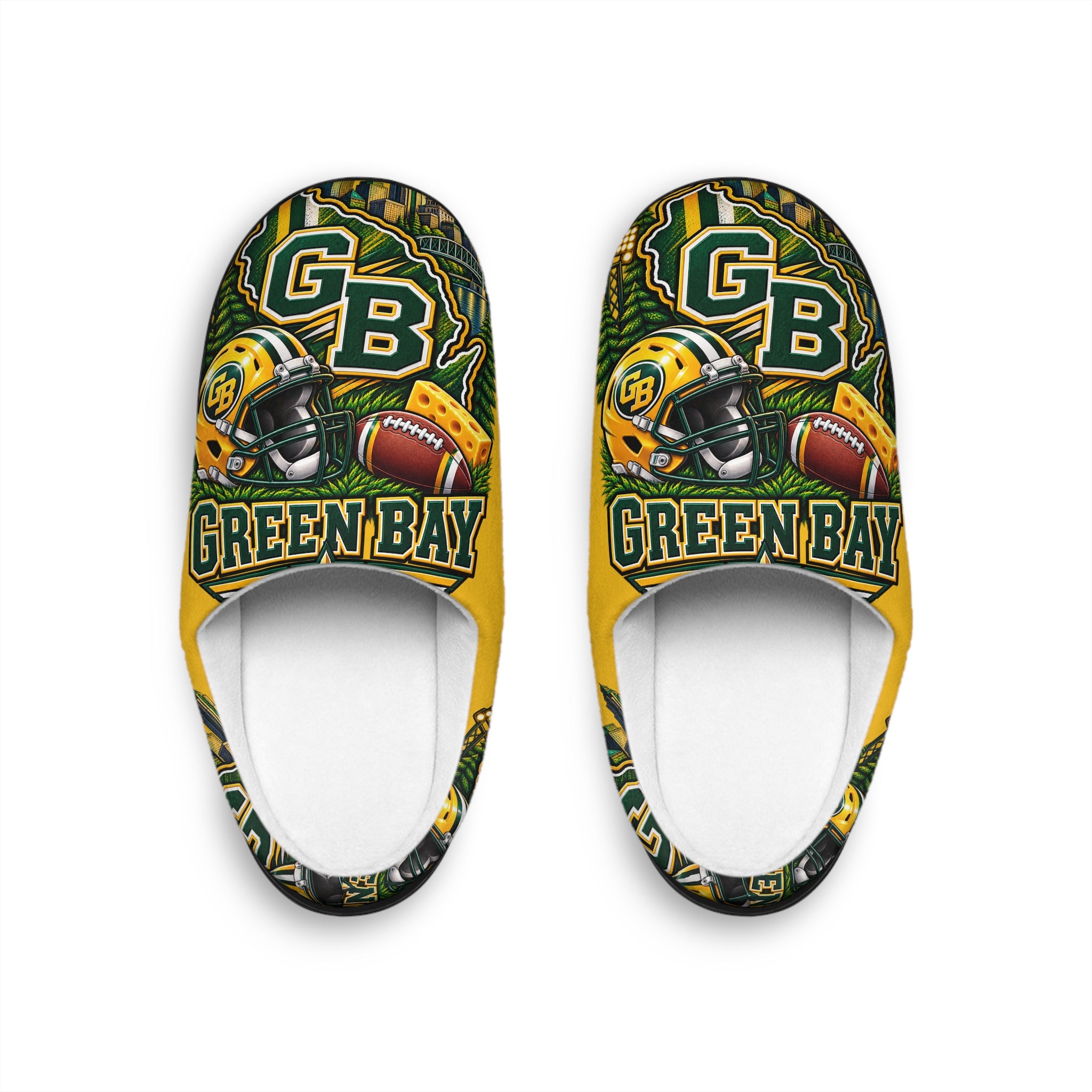 Green Bay Football  Men's Indoor Slippers