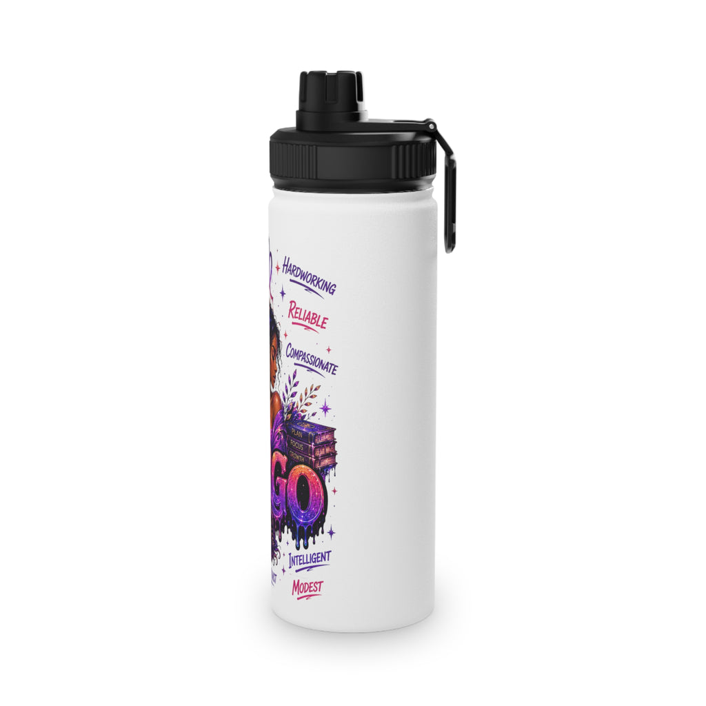 Virgo Stainless Steel Water Bottle, Sports Lid