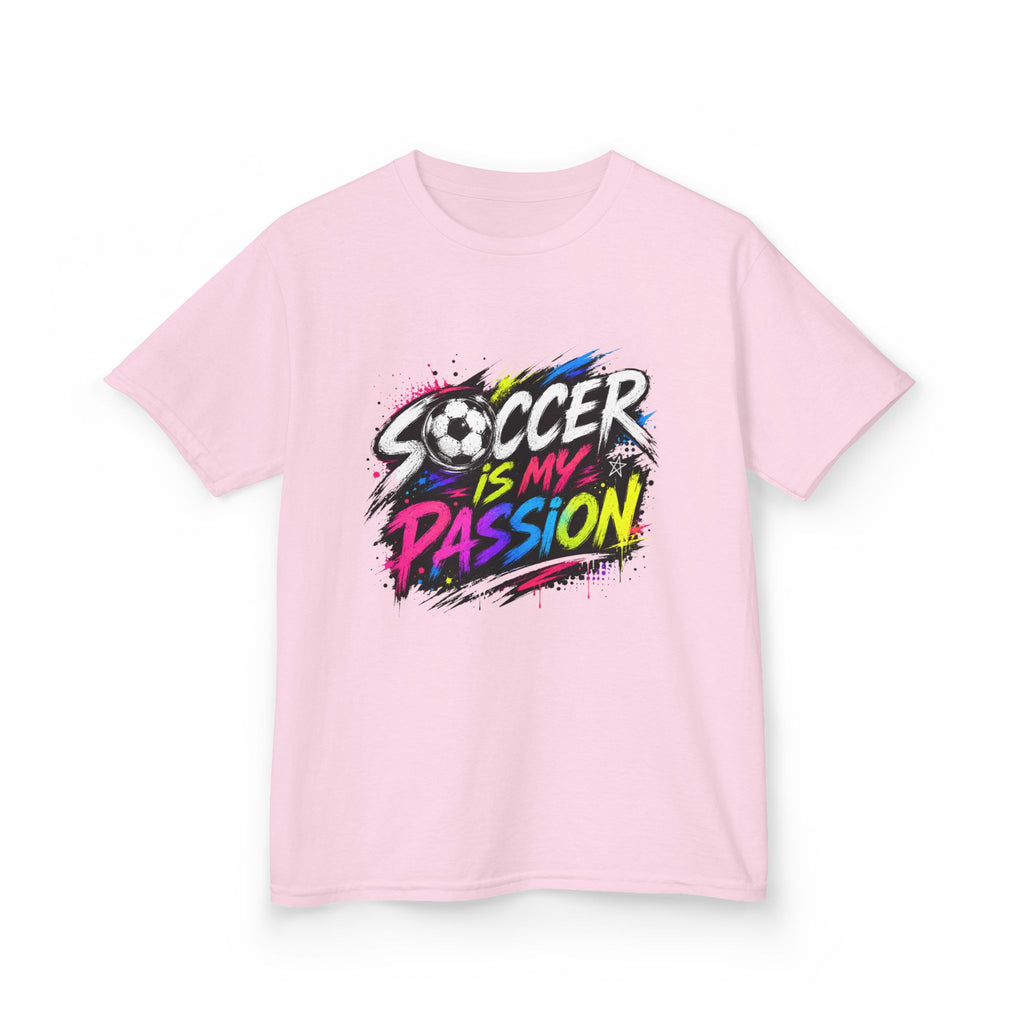 Soccer Is My Passion Kids Heavy Cotton T-Shirt