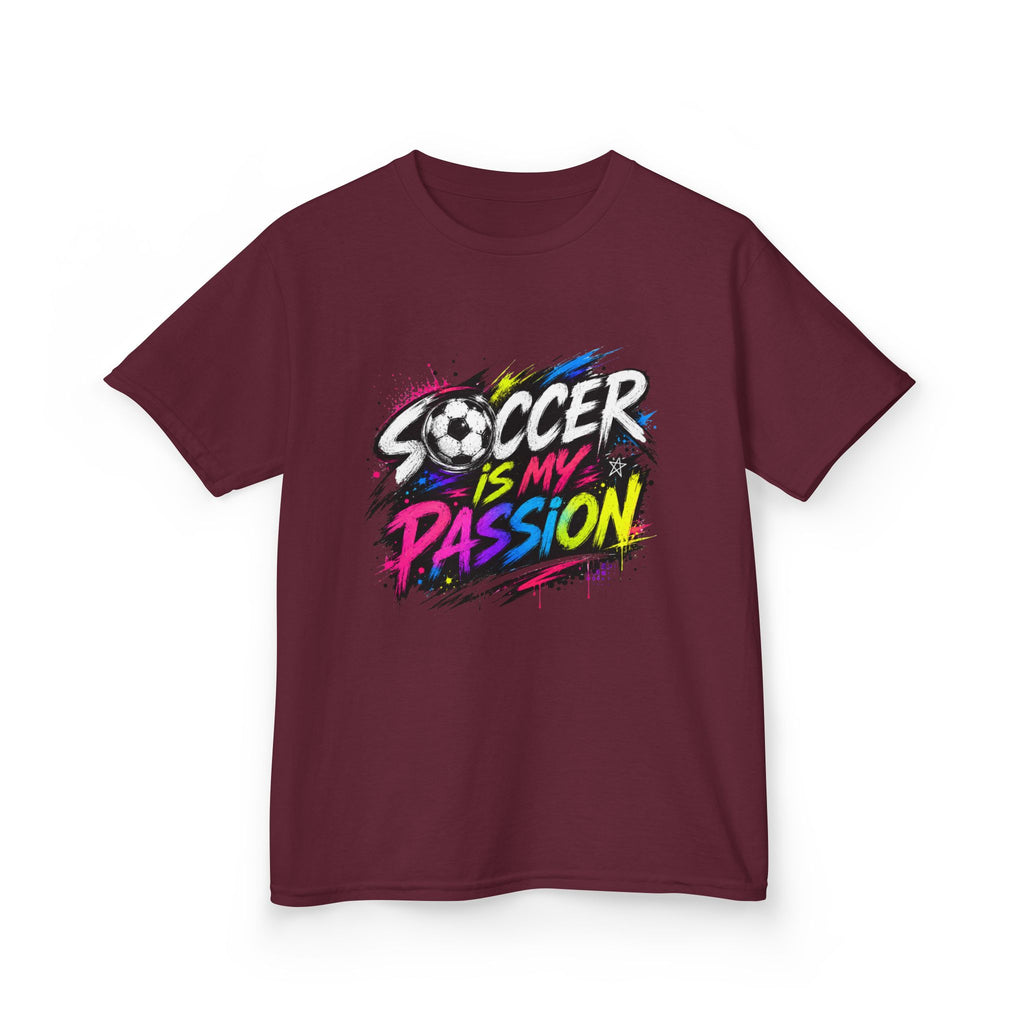 Soccer Is My Passion Kids Heavy Cotton T-Shirt