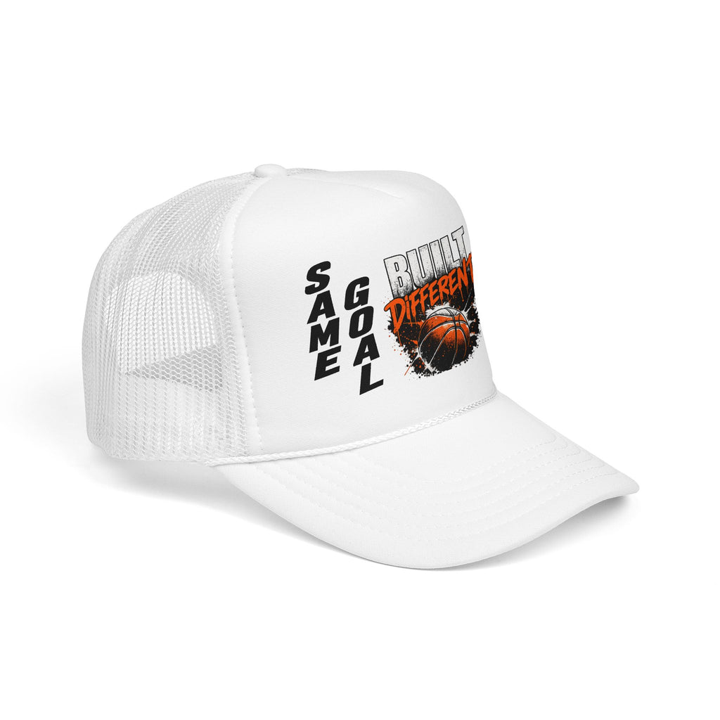 Built Different "Same Goal, New Level" Basketball Trucker Hat