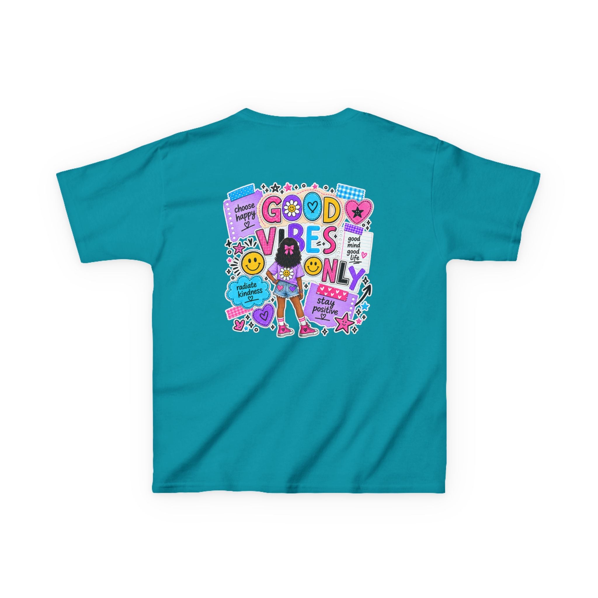 Good Vibes Only Heavy Cotton Kids T-Shirt