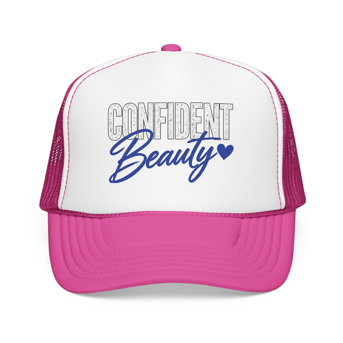 Confident Beauty Foam Trucker Mesh Cap