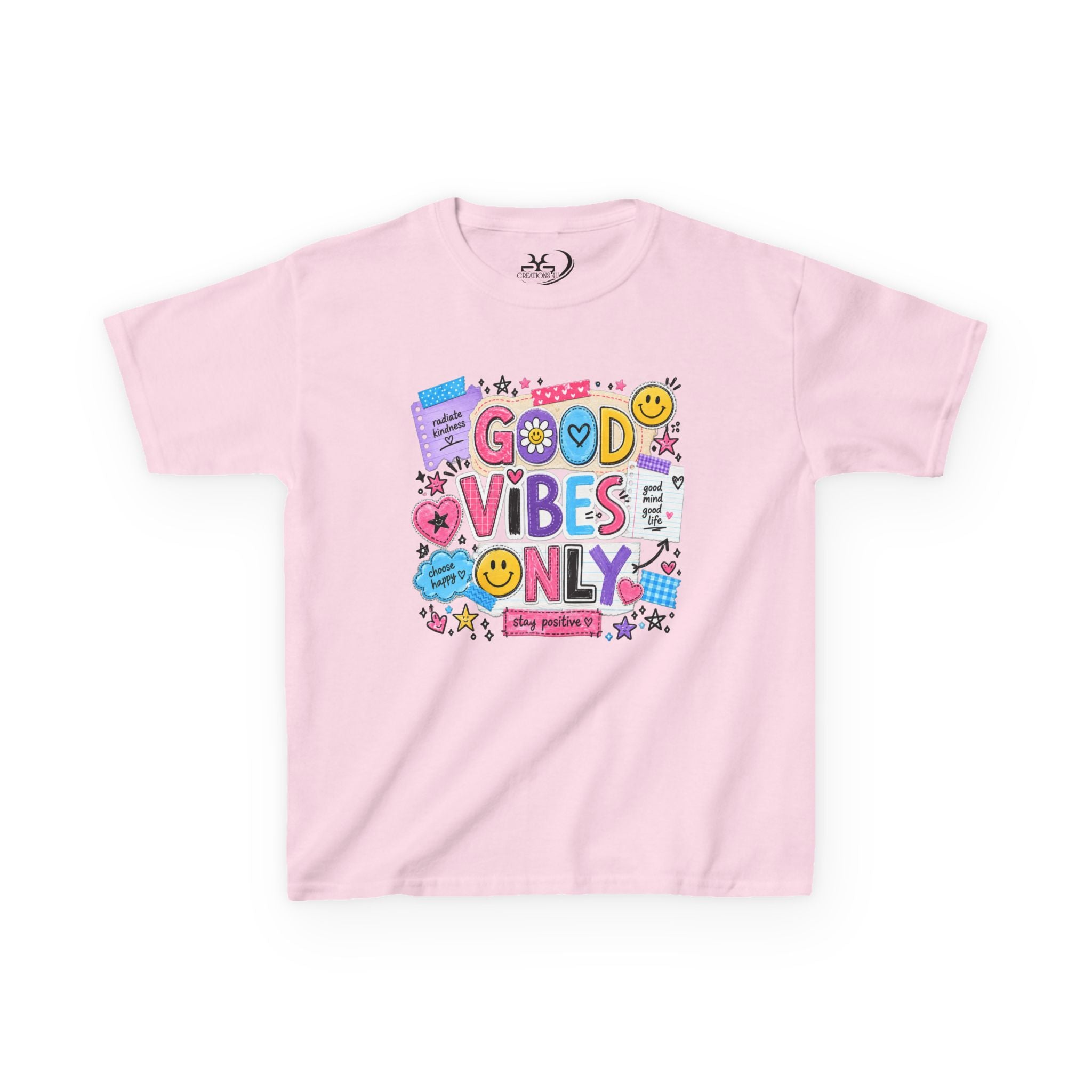 Good Vibes Only Heavy Cotton Kids T-Shirt