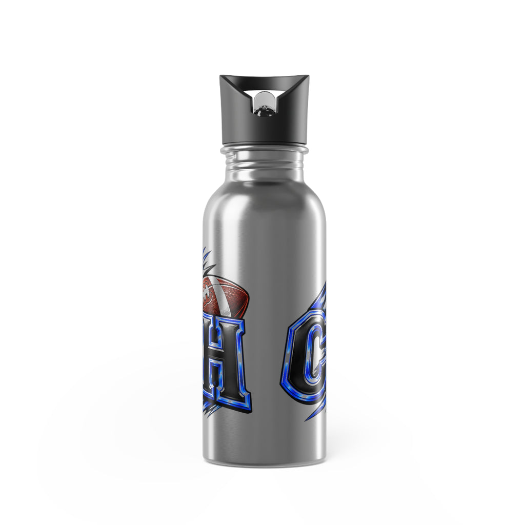 Coach 20 oz Stainless Steel Straw Bottle- Blue Design