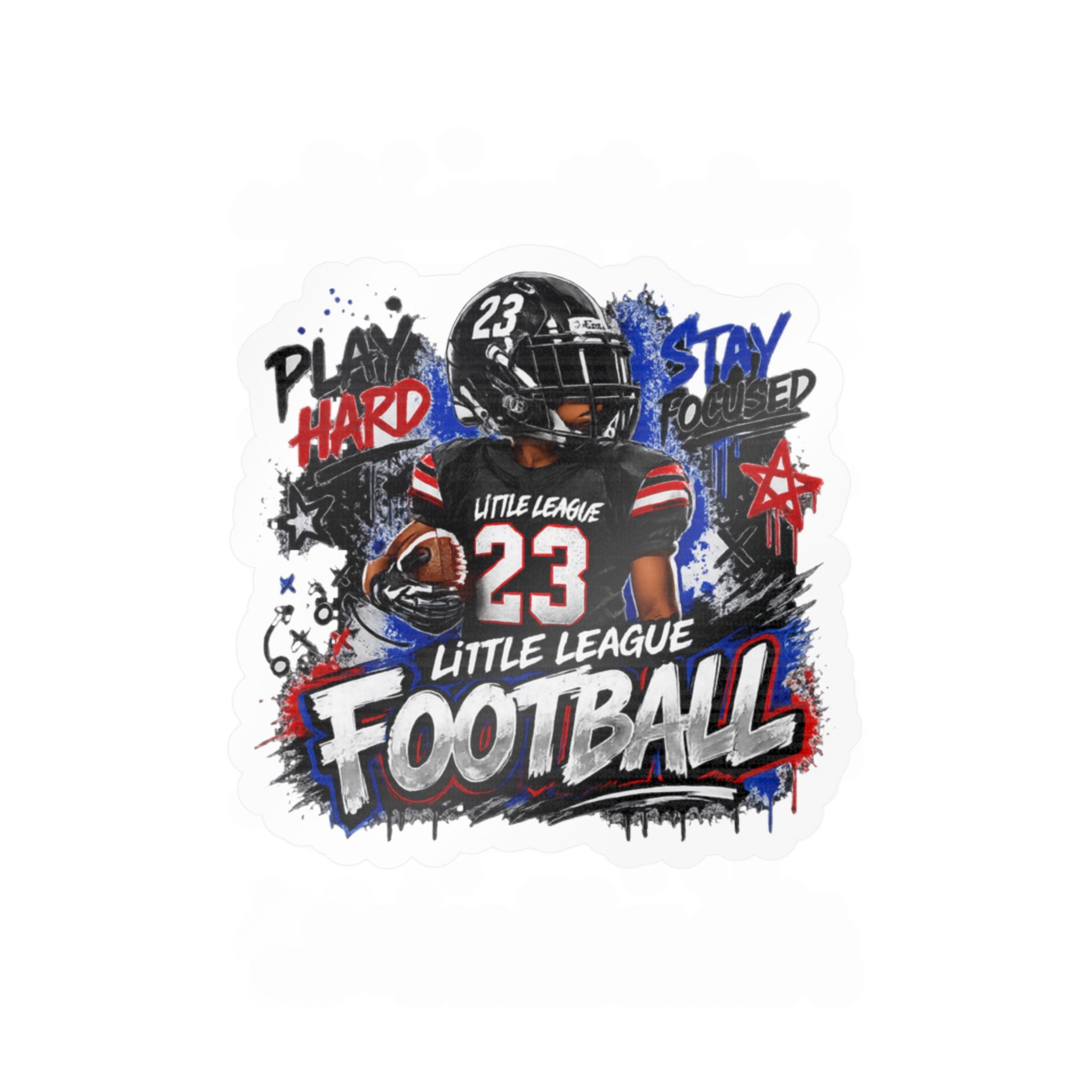 Little League Football Kiss-Cut Vinyl Decals