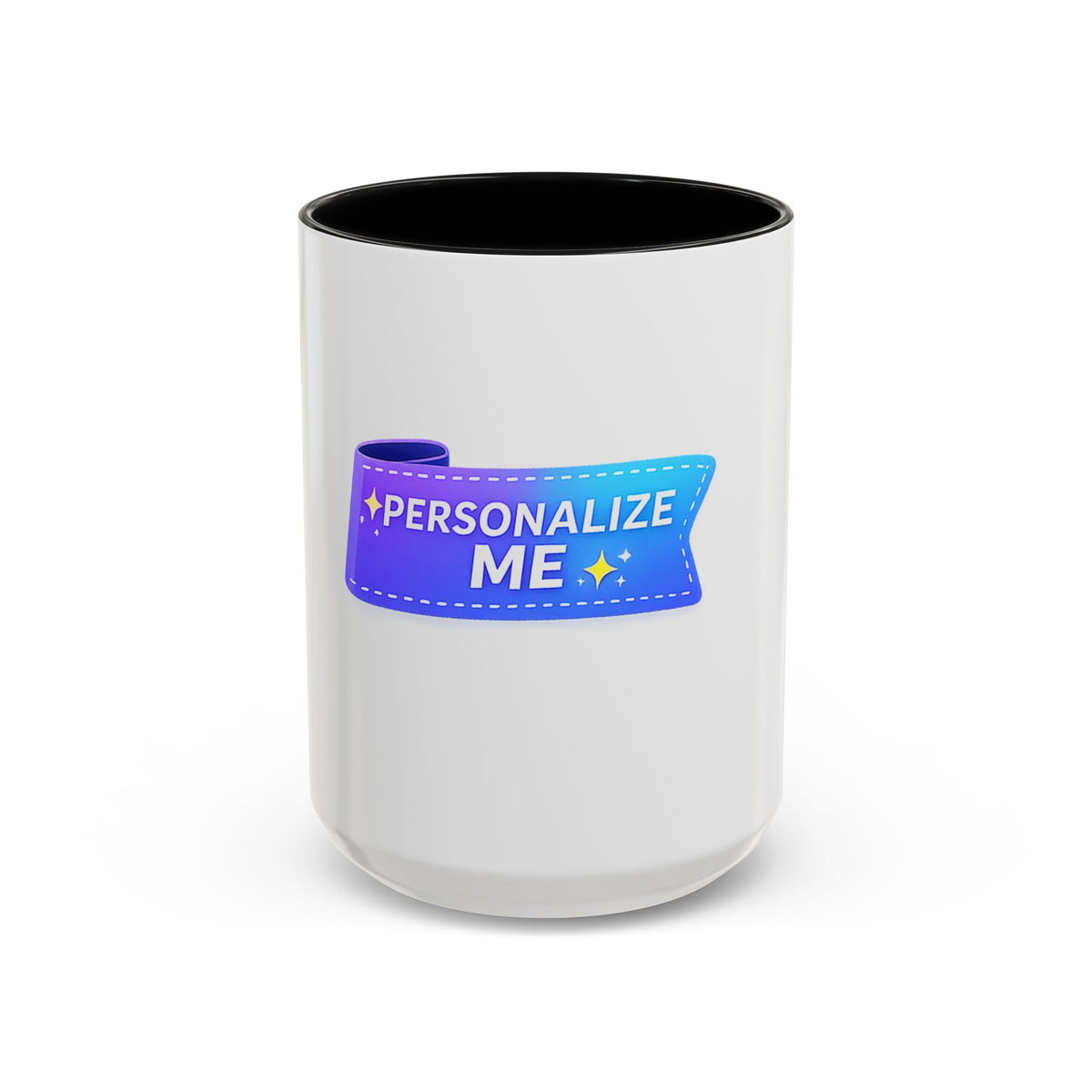 Personalized Accent Coffee Mug — Customizable 11/15oz Gift Mug