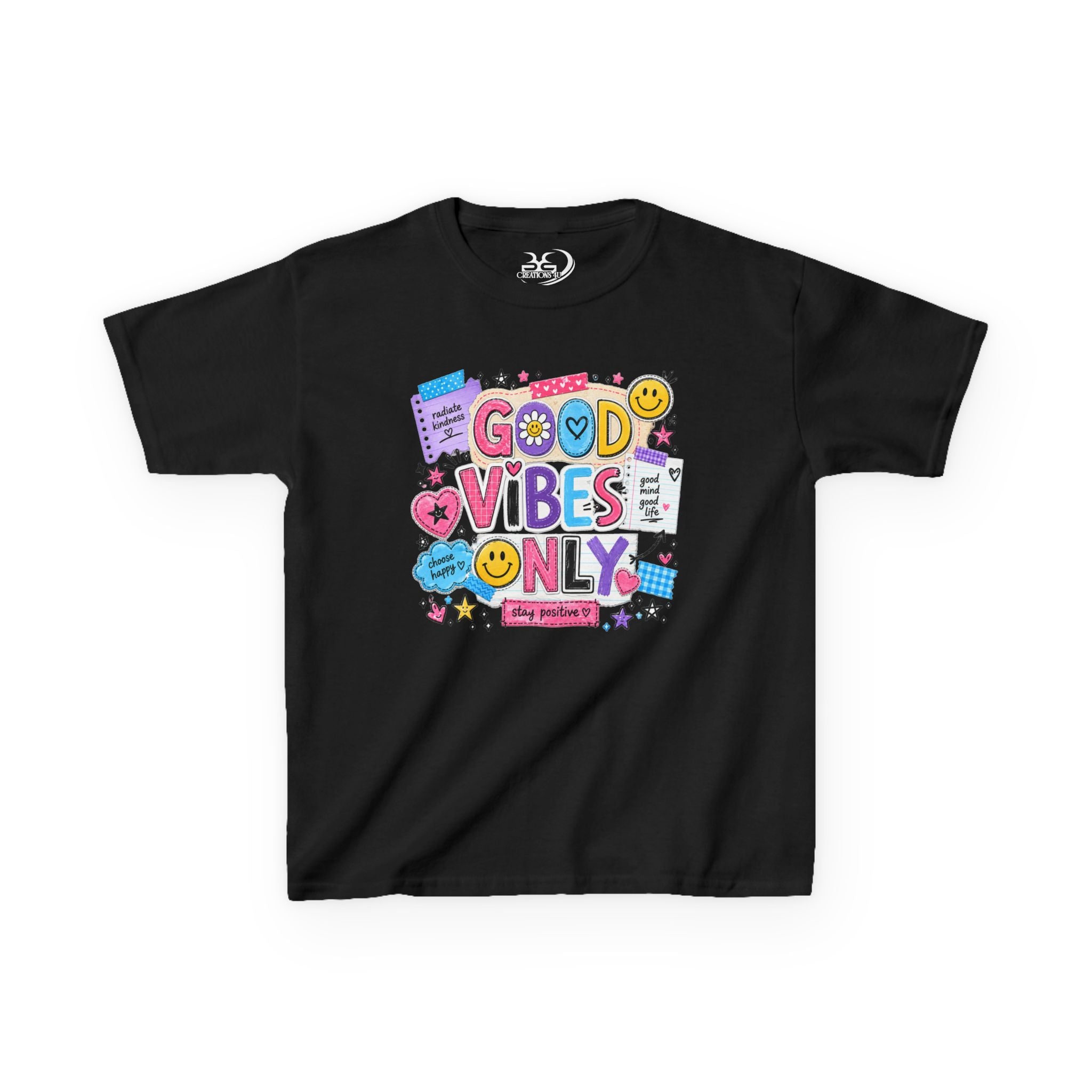 Good Vibes Only Heavy Cotton Kids T-Shirt