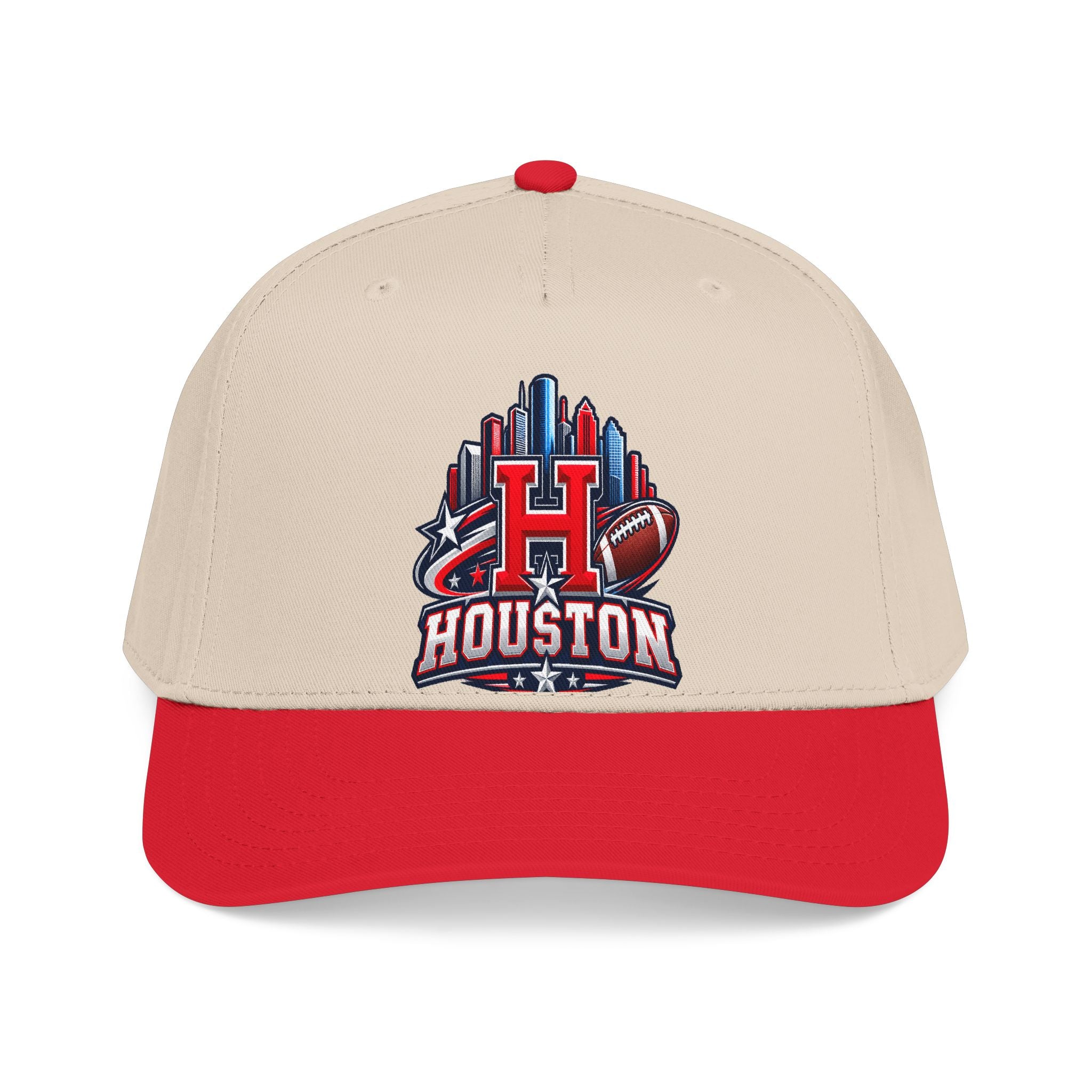 Houston Football Mid Profile Baseball Cap