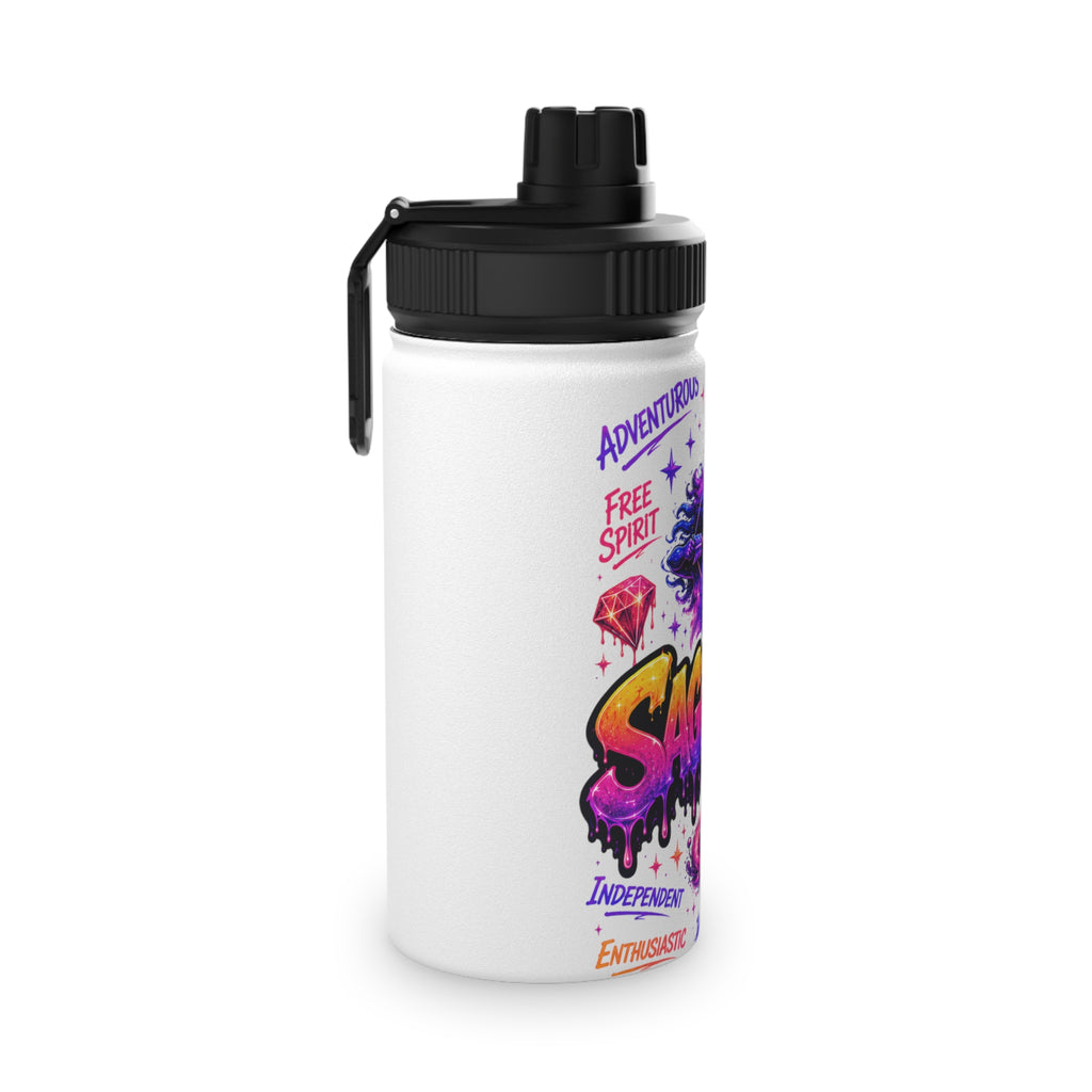 Sagittarius Stainless Steel Water Bottle, Sports Lid