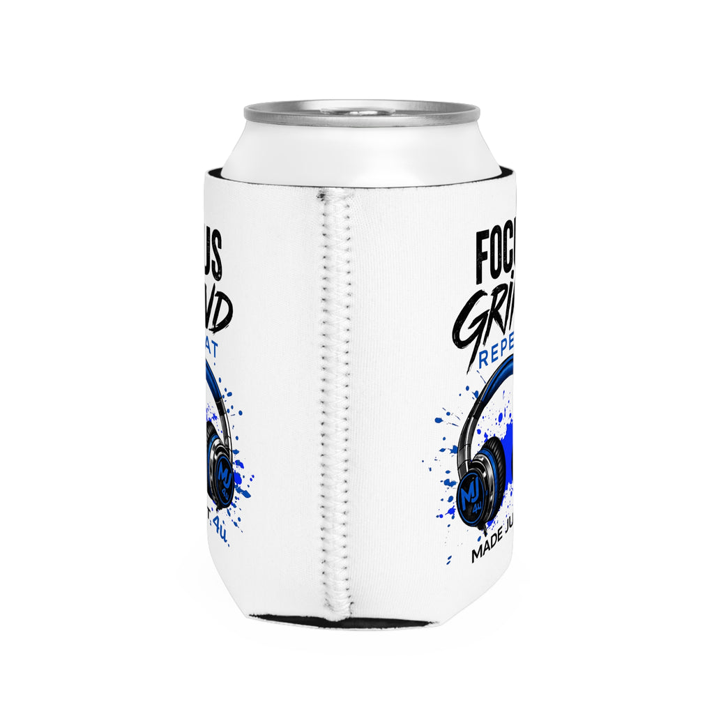 Focus, Grind, Repeat Can Cooler Sleeves