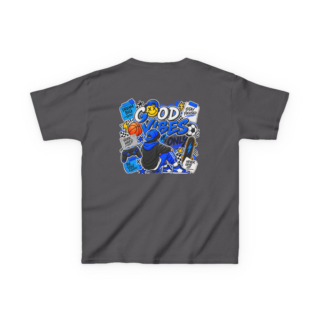 Boys Good Vibes Heavy Cotton Kids T-Shirt