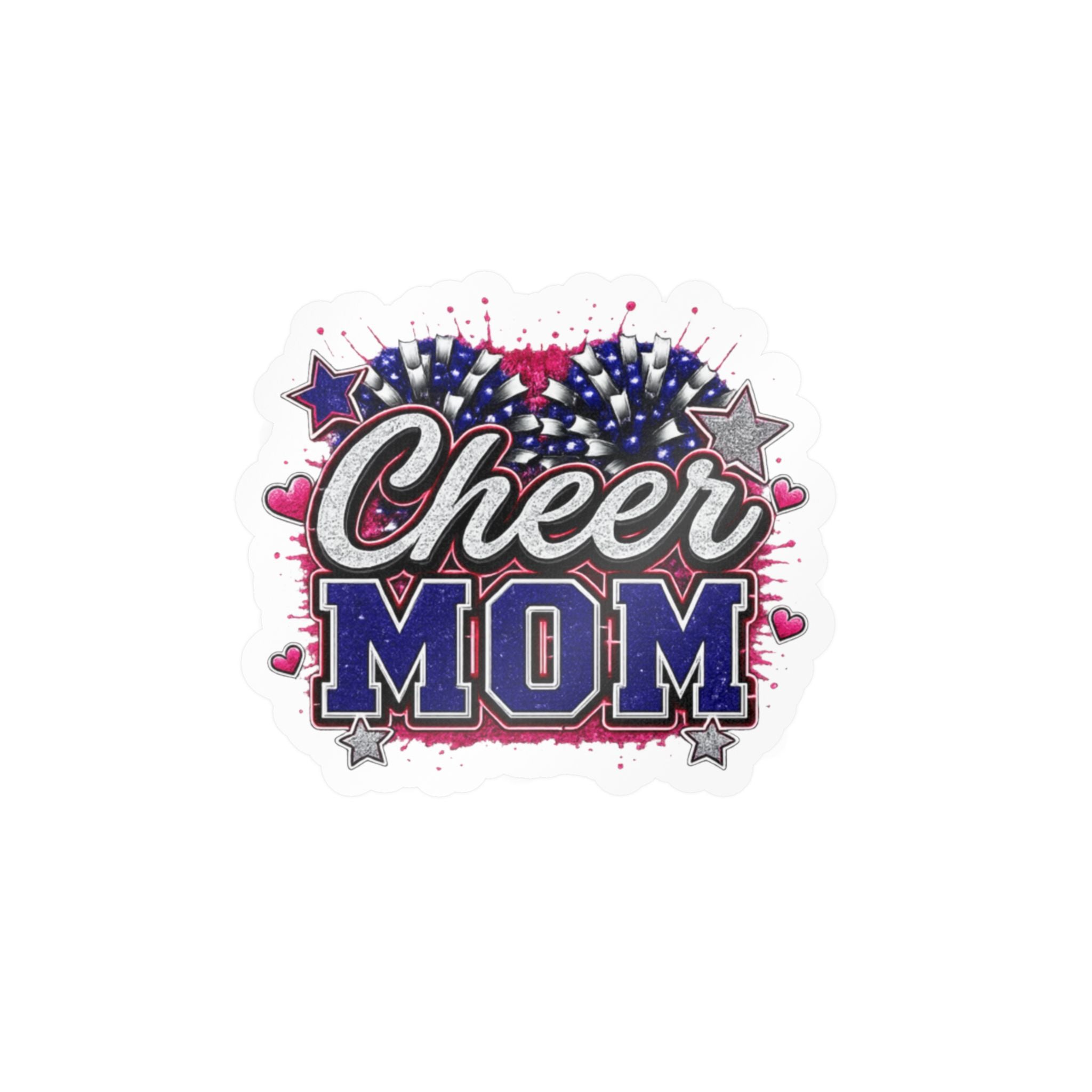 Cheer Mom Kiss-Cut Vinyl Decals