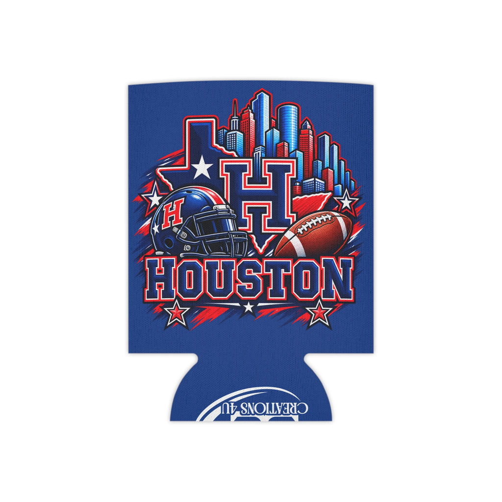 Houston Football Can Cooler Sleeve