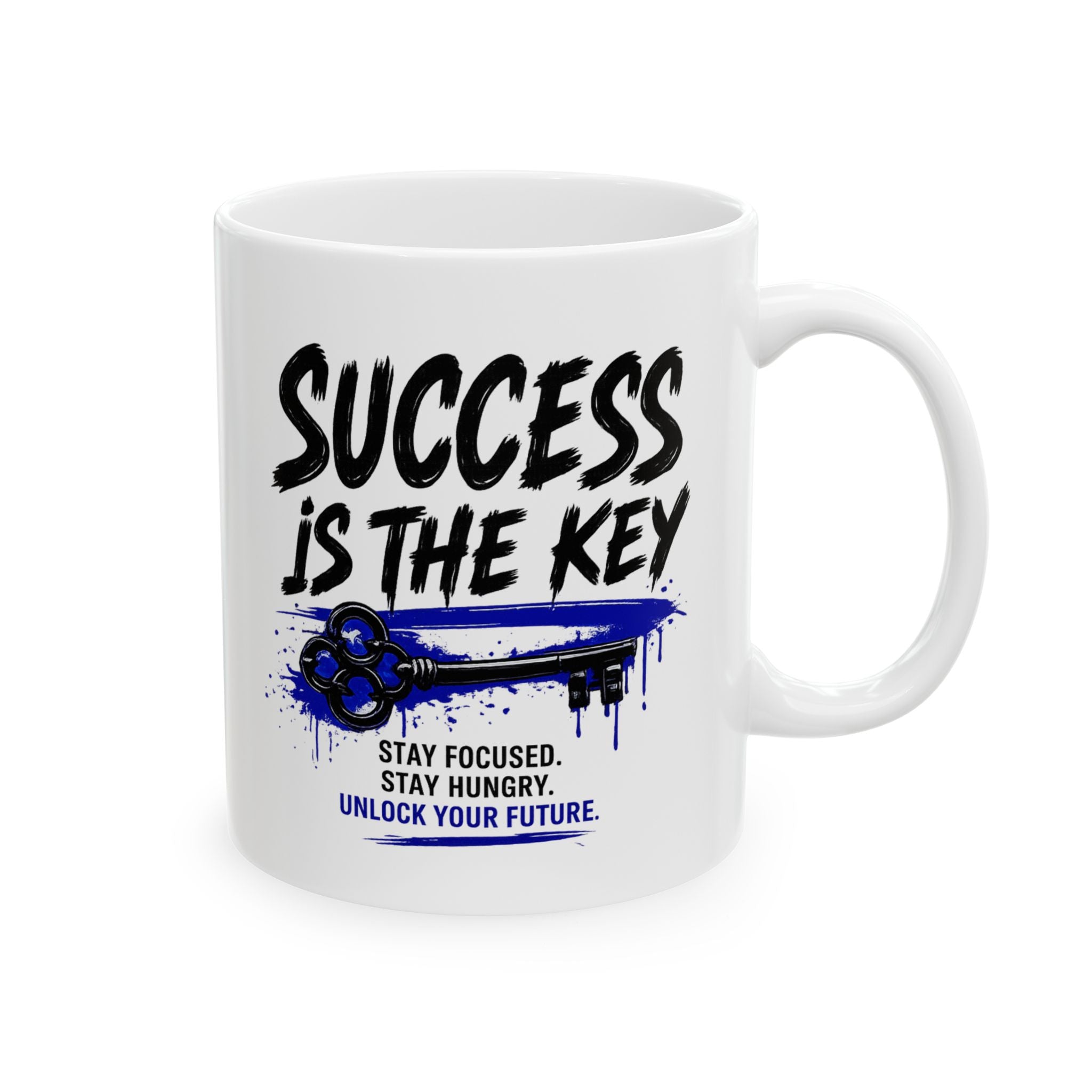 Success is The Key Ceramic Mug, (11oz)