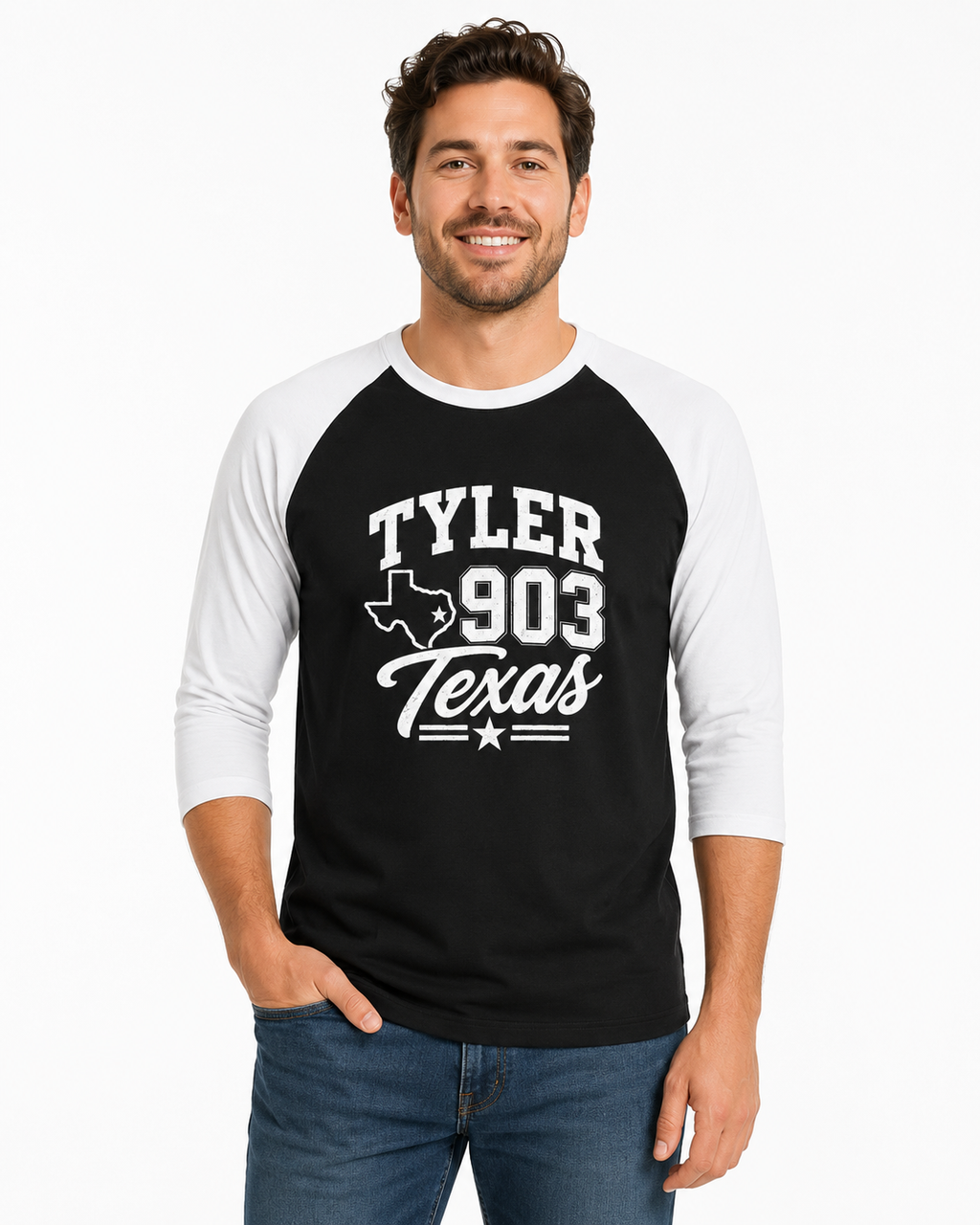 Tyler 903 Unisex Three-Quarter Sleeve Raglan Shirt