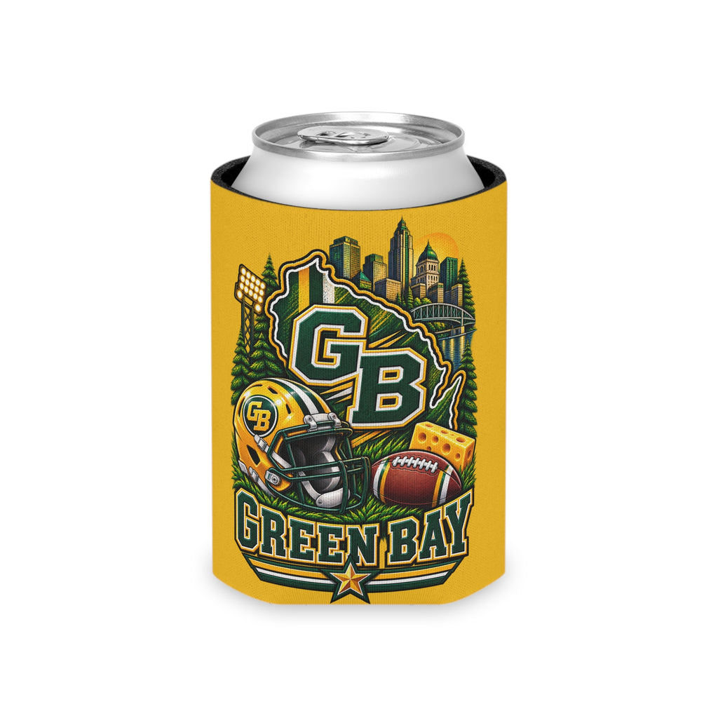 Green Bay Football Can Cooler Sleeve