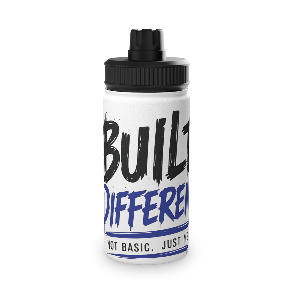 Built Different Stainless Steel Water Bottle, Sports Lid