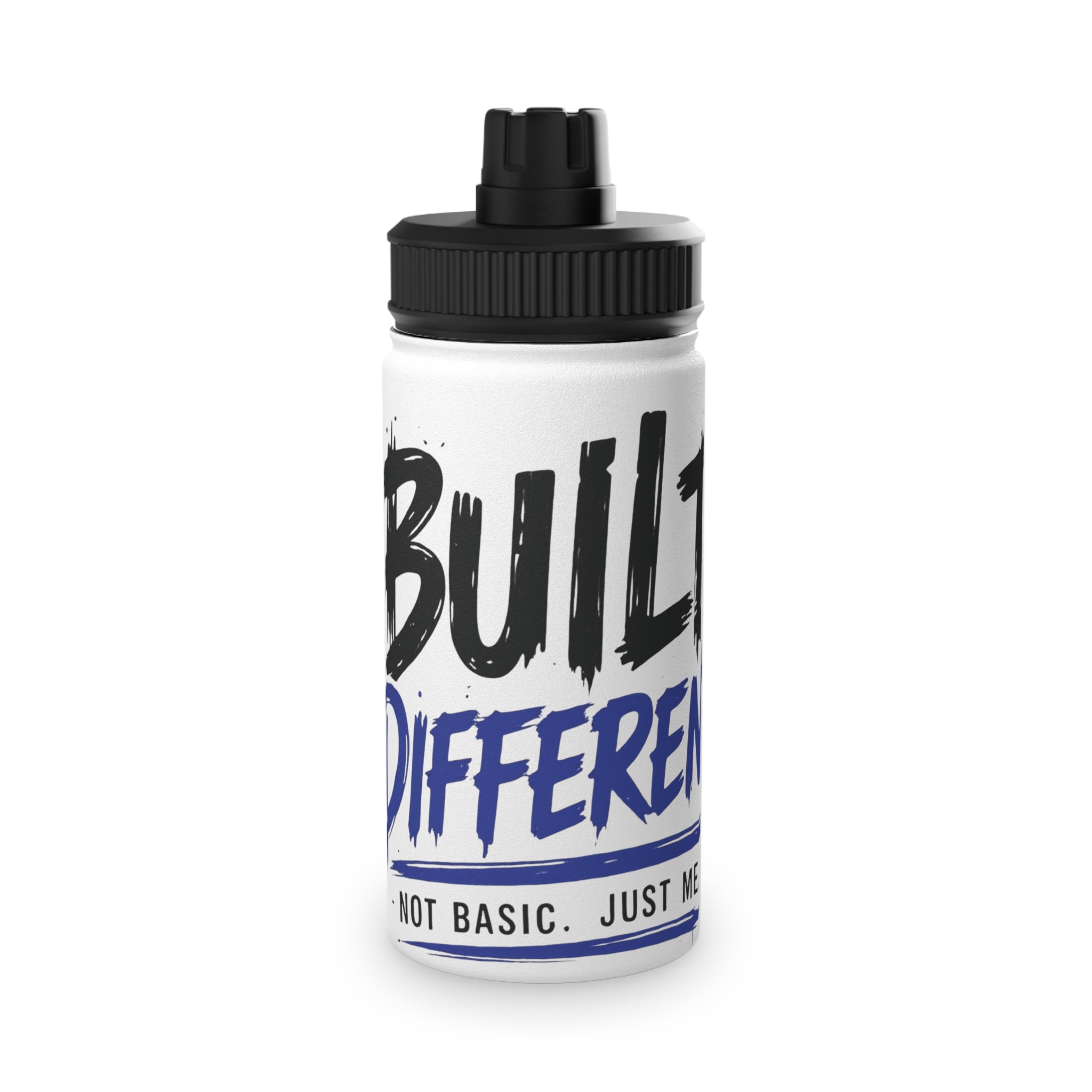 Built Different Stainless Steel Water Bottle, Sports Lid