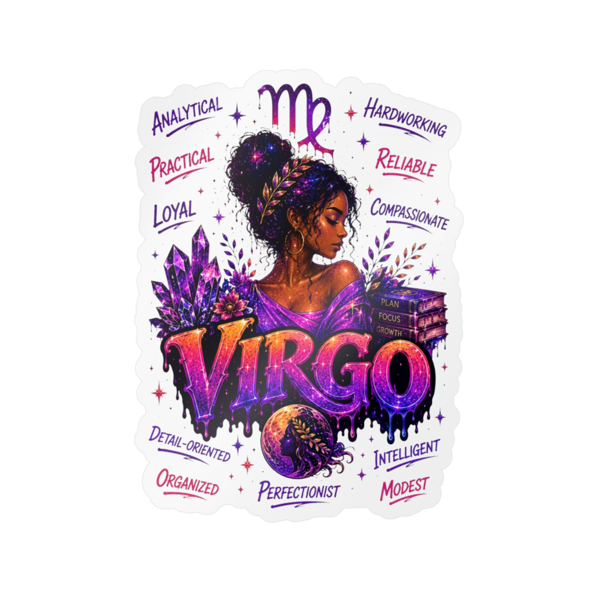 Virgo Zodiac Kiss-Cut Vinyl Decals