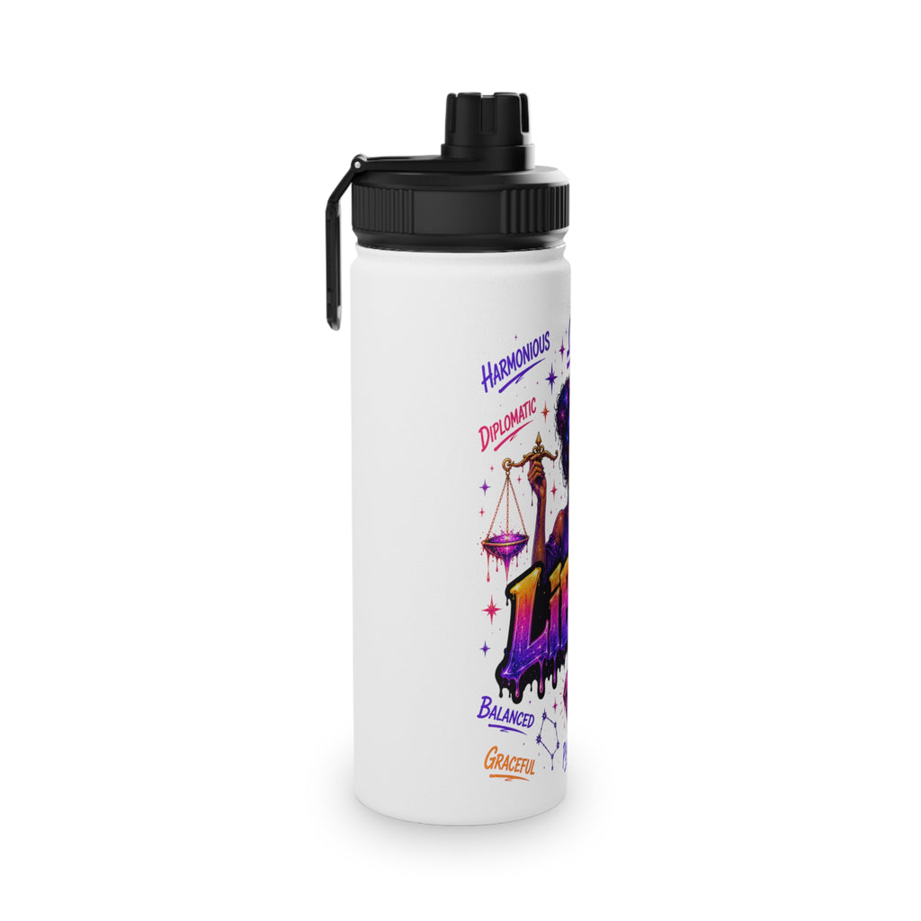 Libra Stainless Steel Water Bottle, Sports Lid
