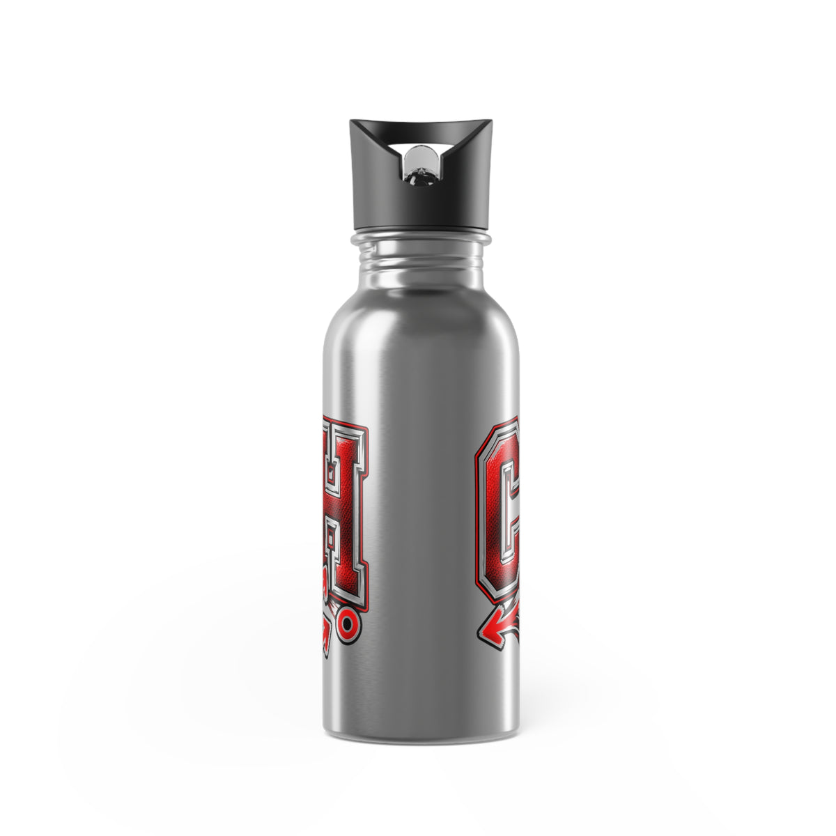 Coach 20 oz Stainless Steel Straw Bottle –Red