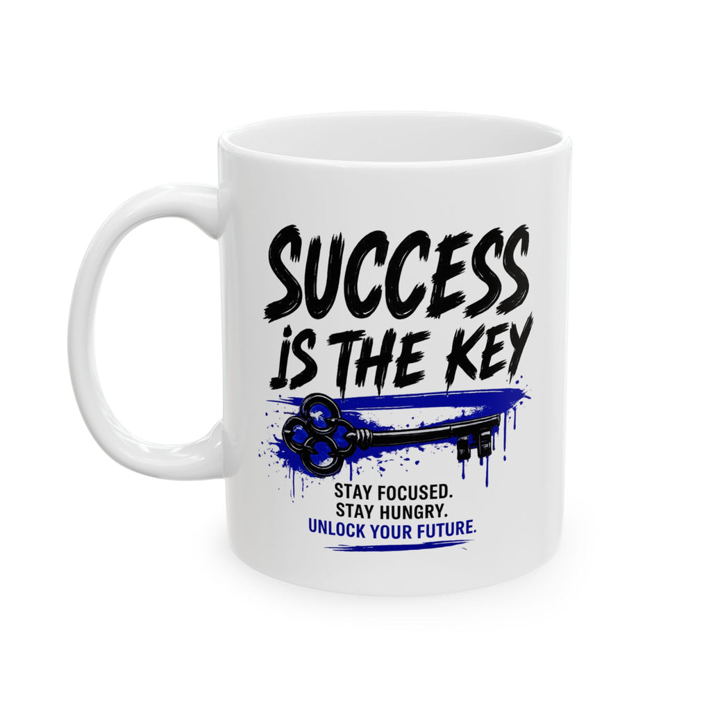 Success is The Key Ceramic Mug, (11oz)